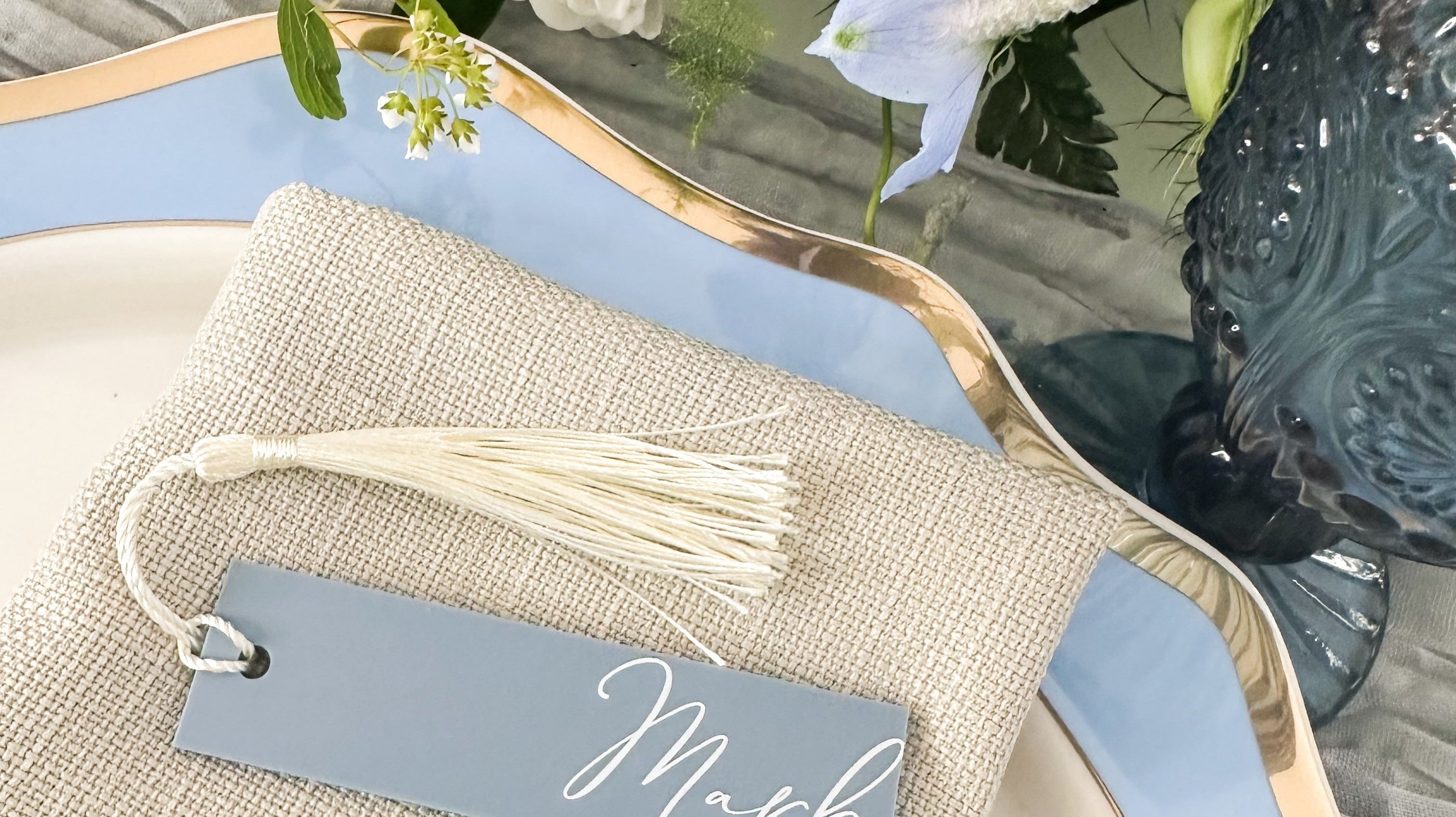 dusky blue wedding