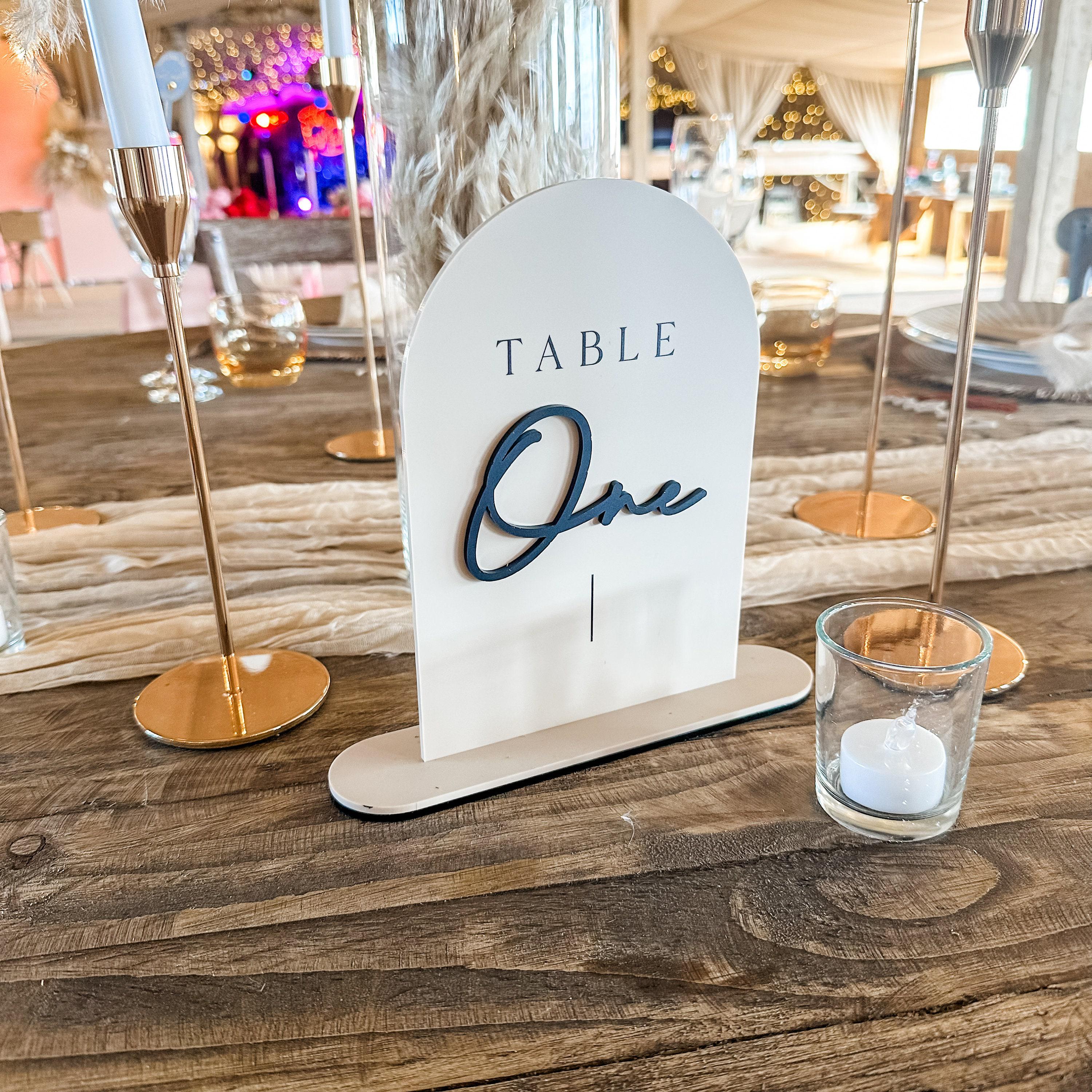 Bespoke Wedding Table Numbers