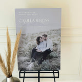 Couples Portrait Wedding Welcome Sign