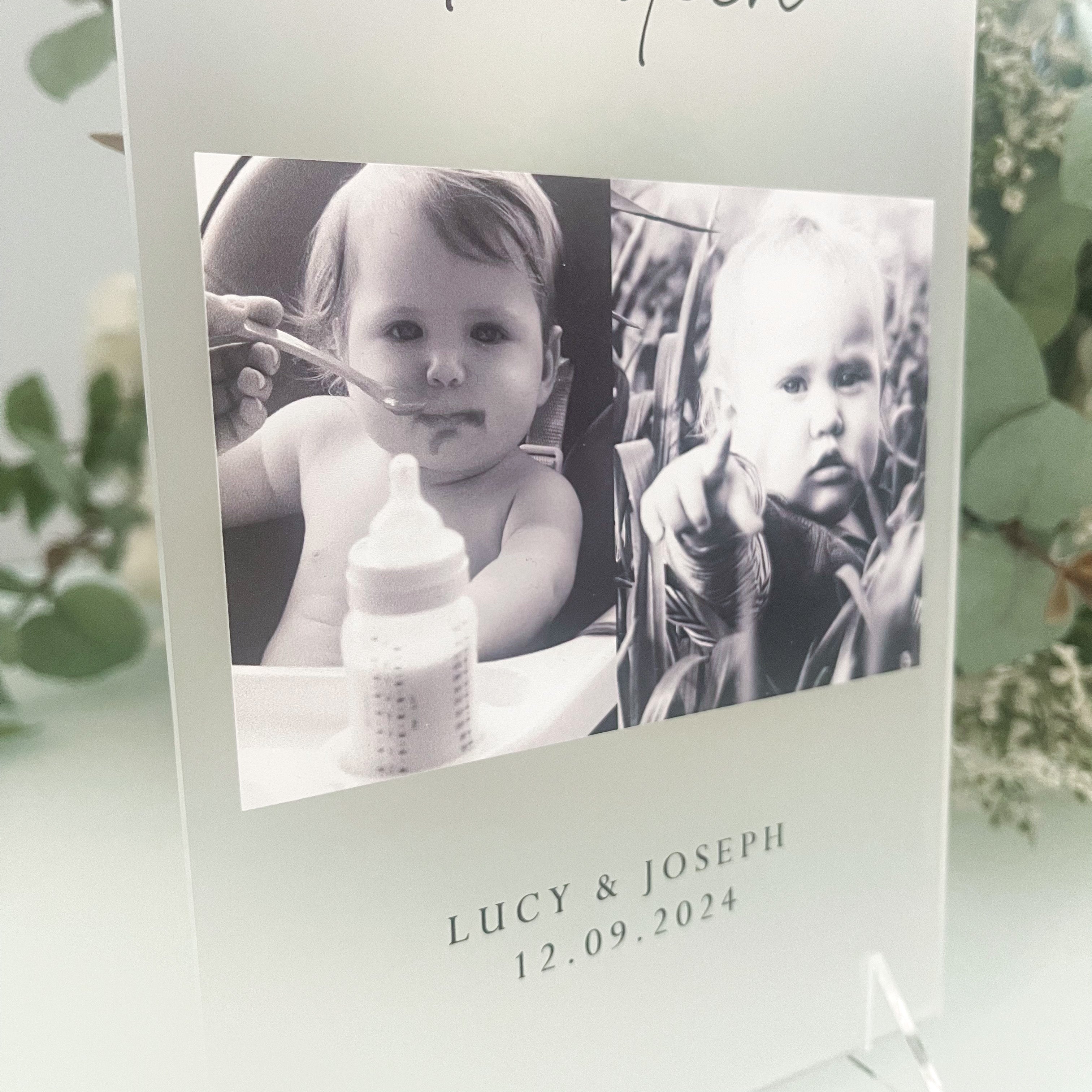 Personalised Photo Wedding Table Numbers