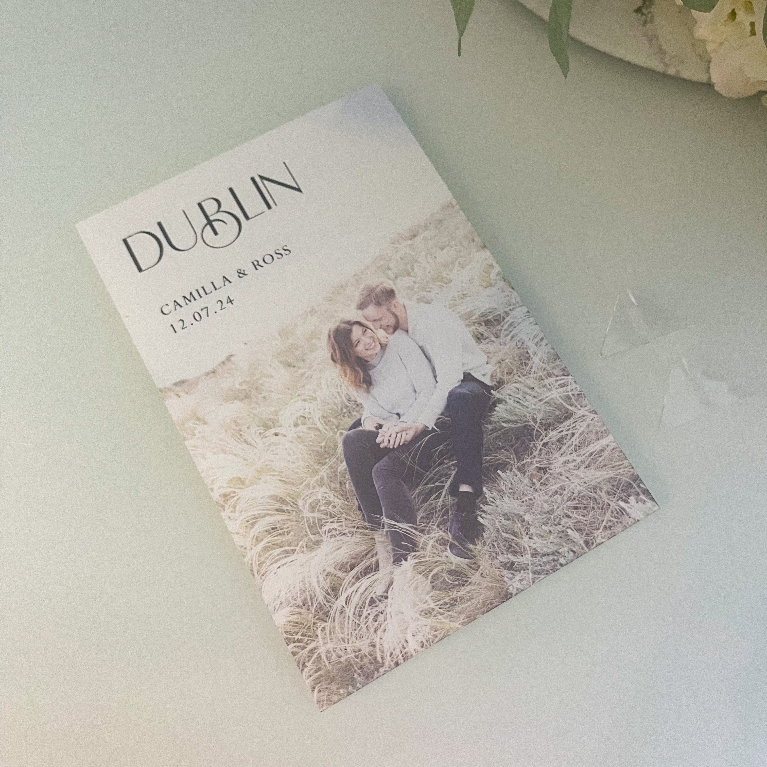 Modern Wedding Table Numbers With Picture