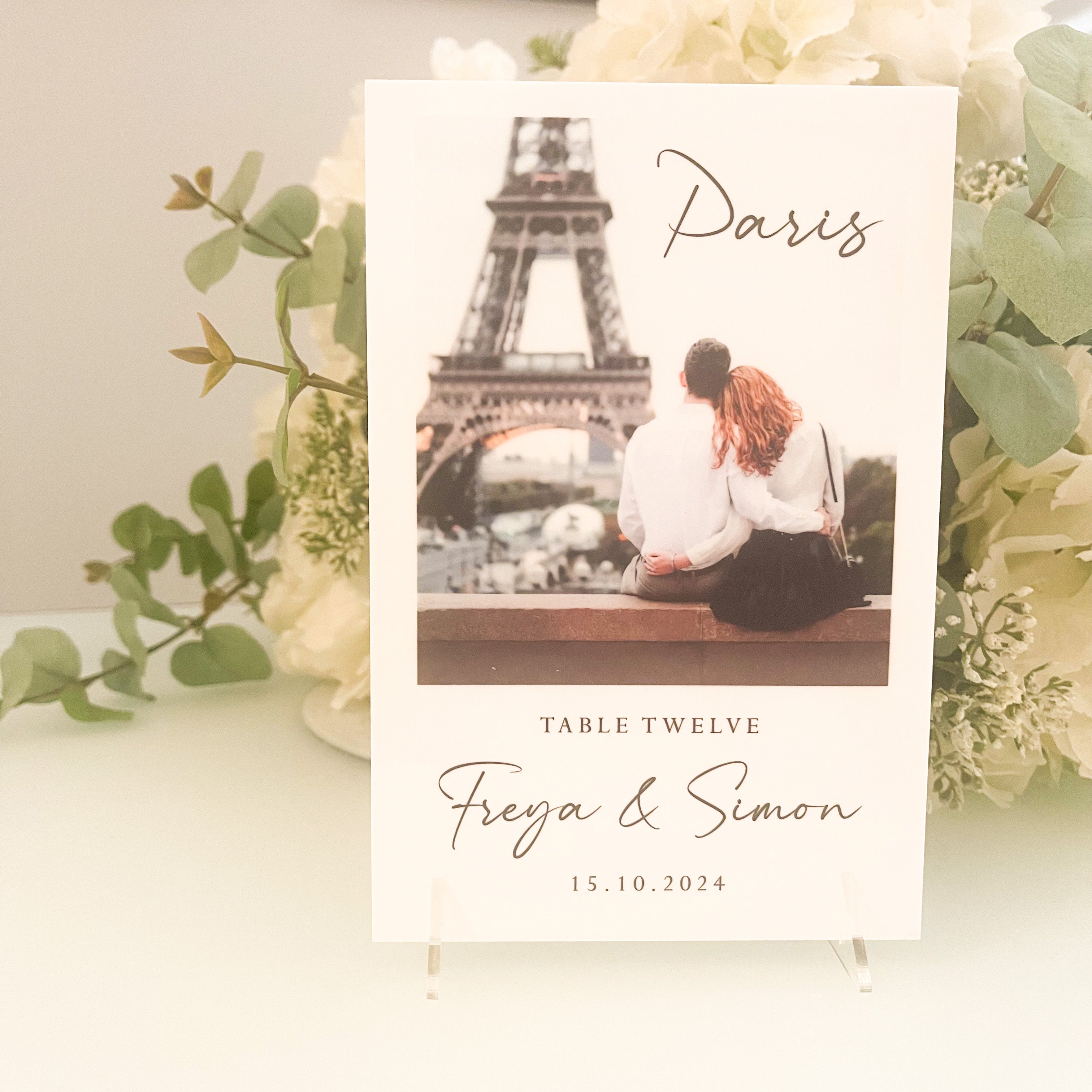 Add Your Image Wedding Table Numbers