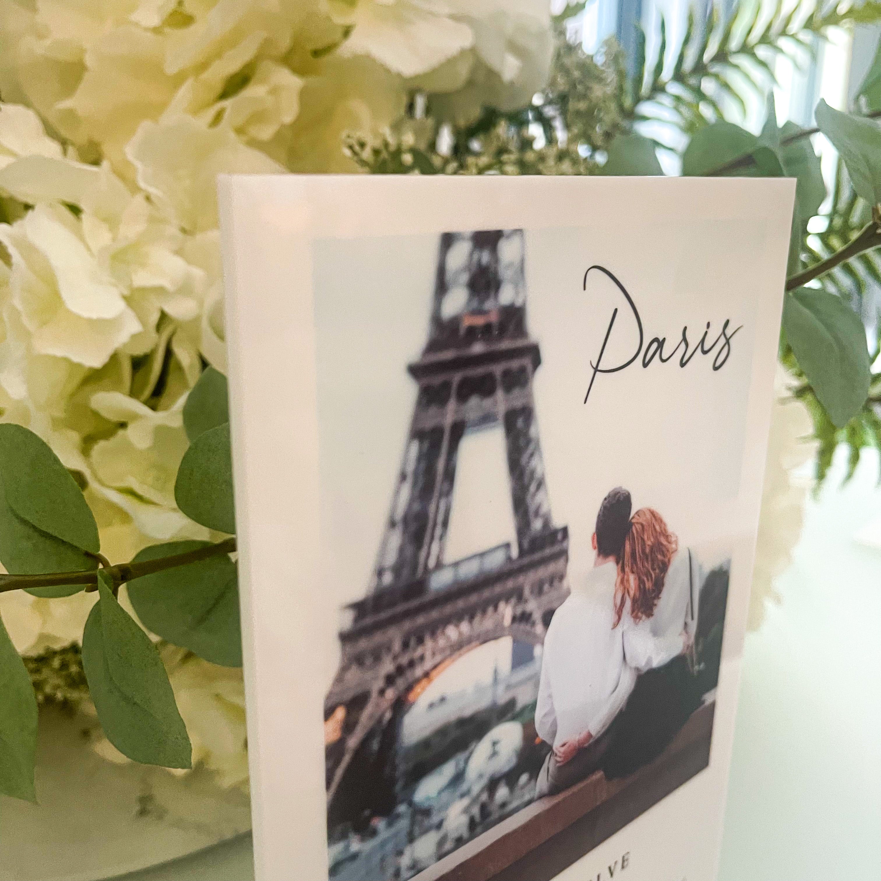 Personalised Photo Wedding Table Numbers