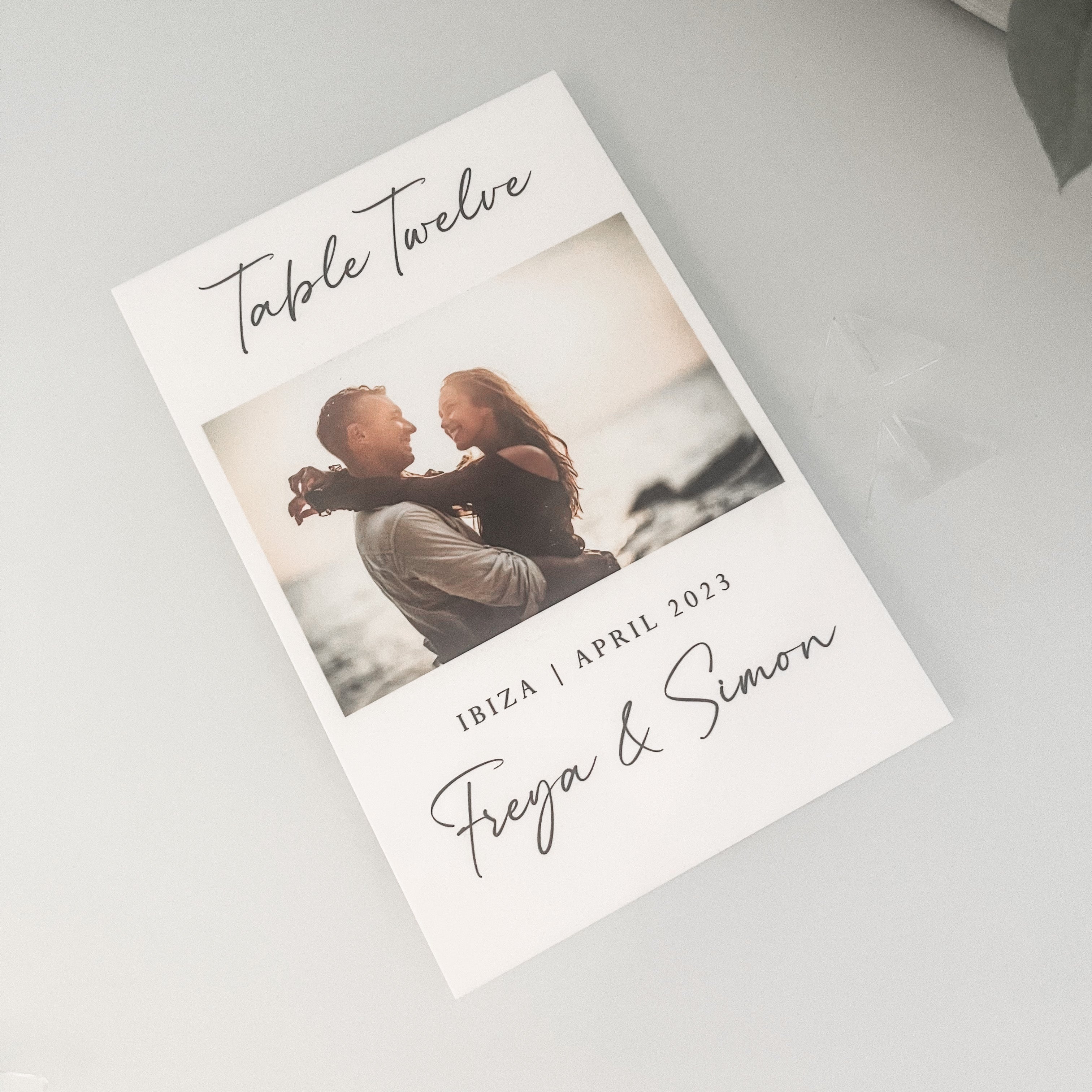 Personalised Couples Portrait Wedding Table Names