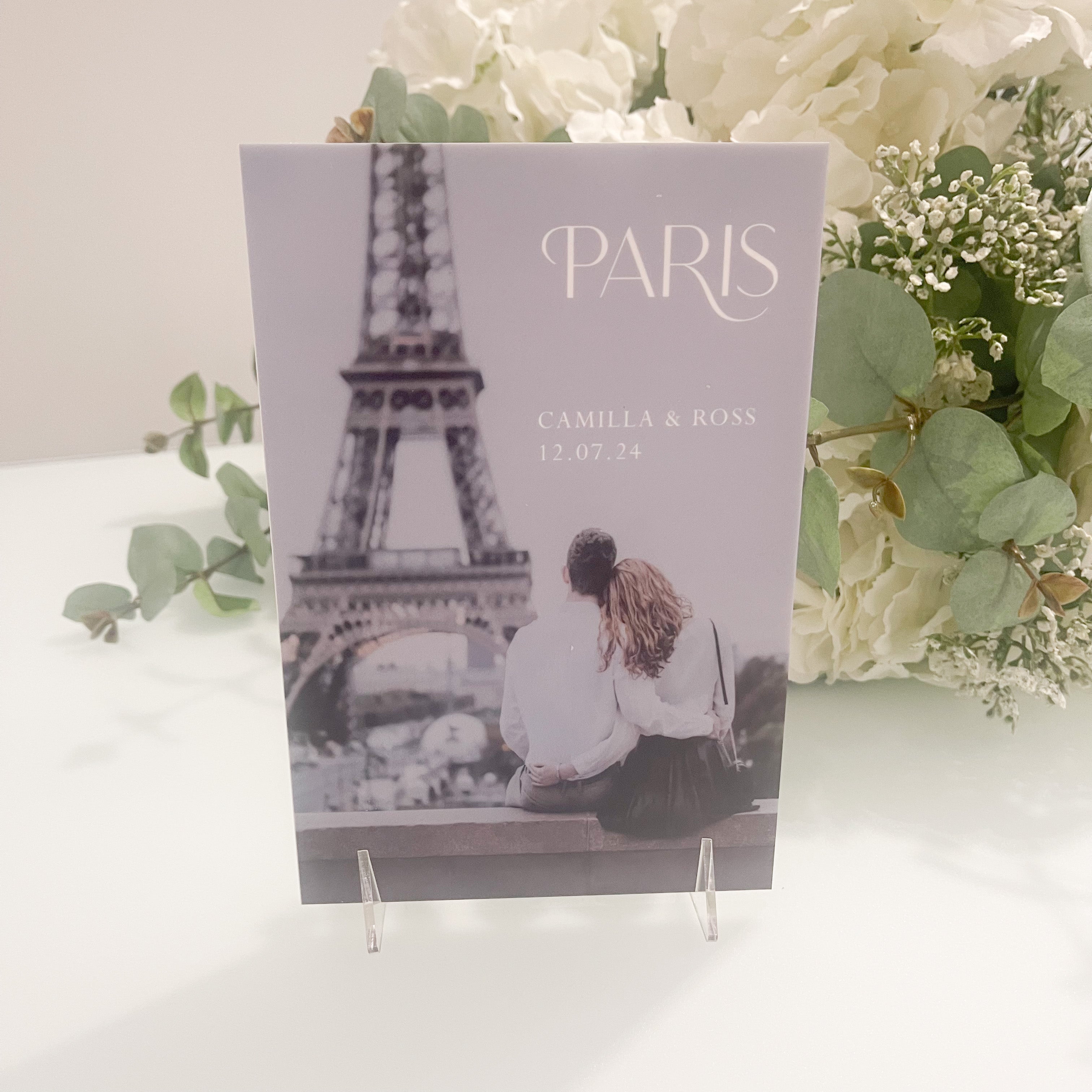 Memories Photo Wedding Table Names