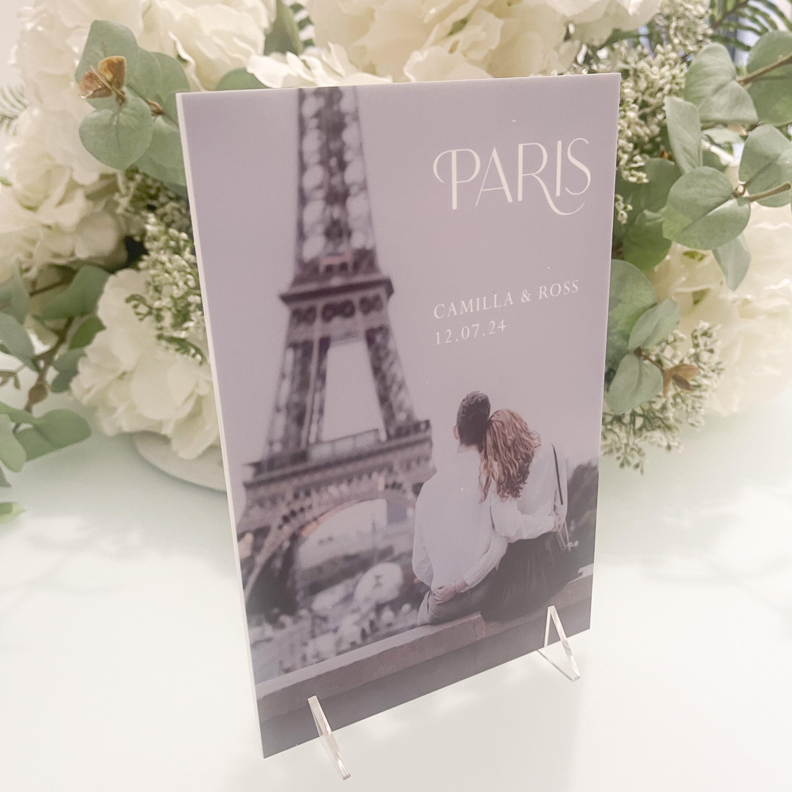 Photo Wedding Table Names