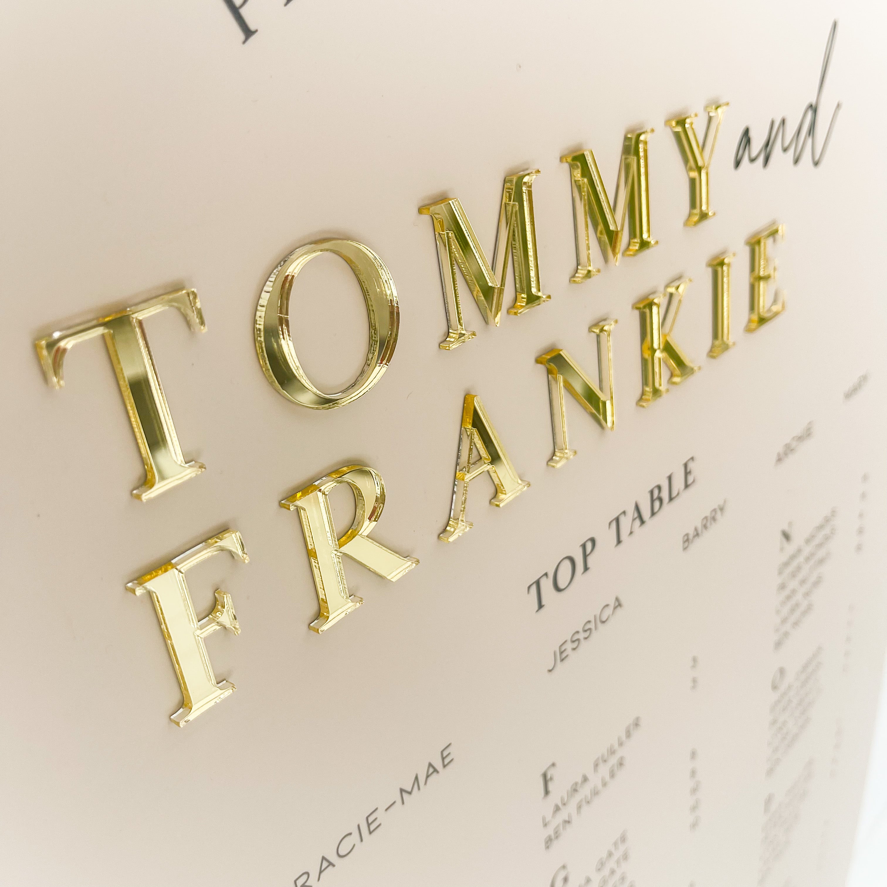 Luxury Wedding Seating Plan