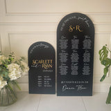 Wedding Duo or Trio Welcome Sign & Table Plan
