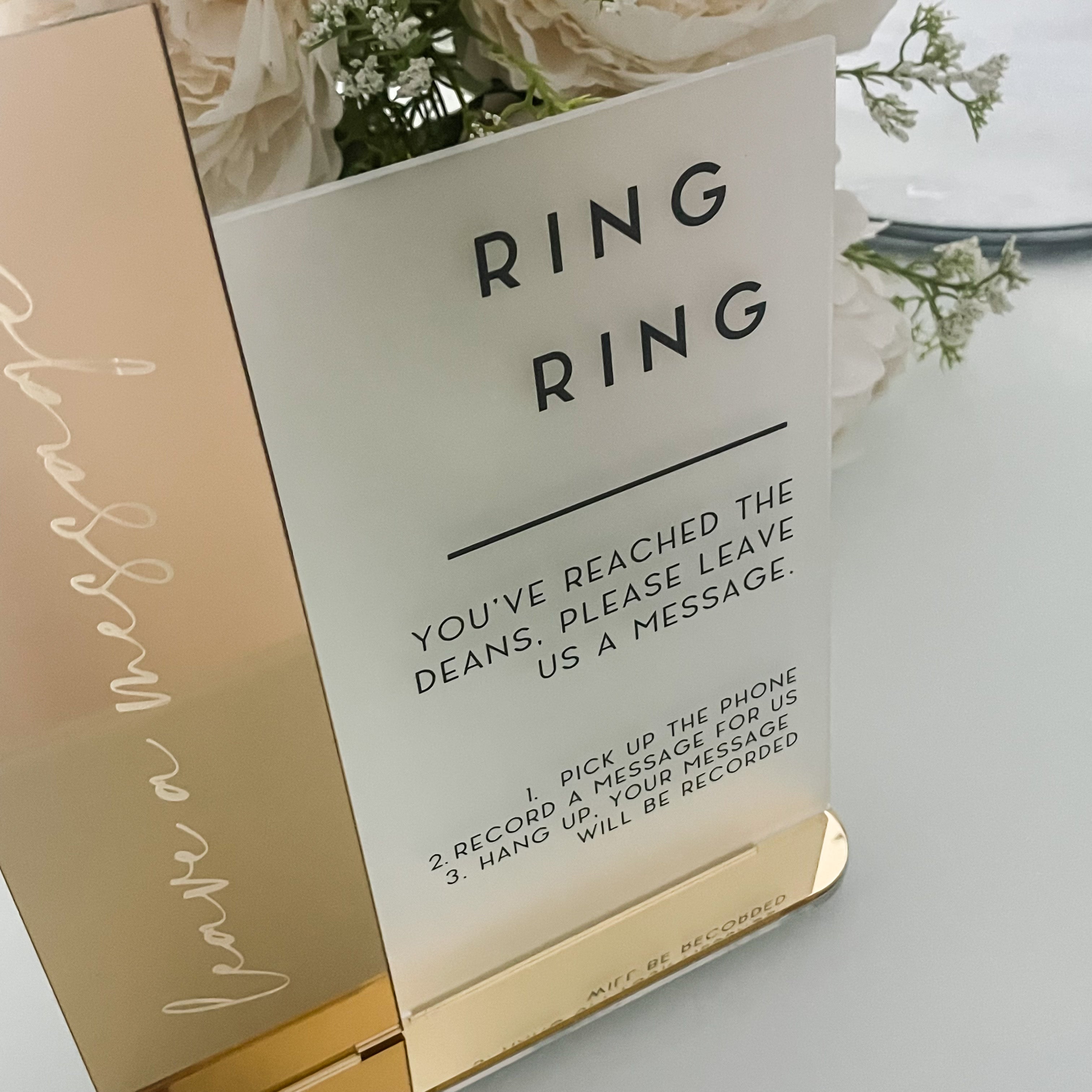 Audio Booth Wedding Sign