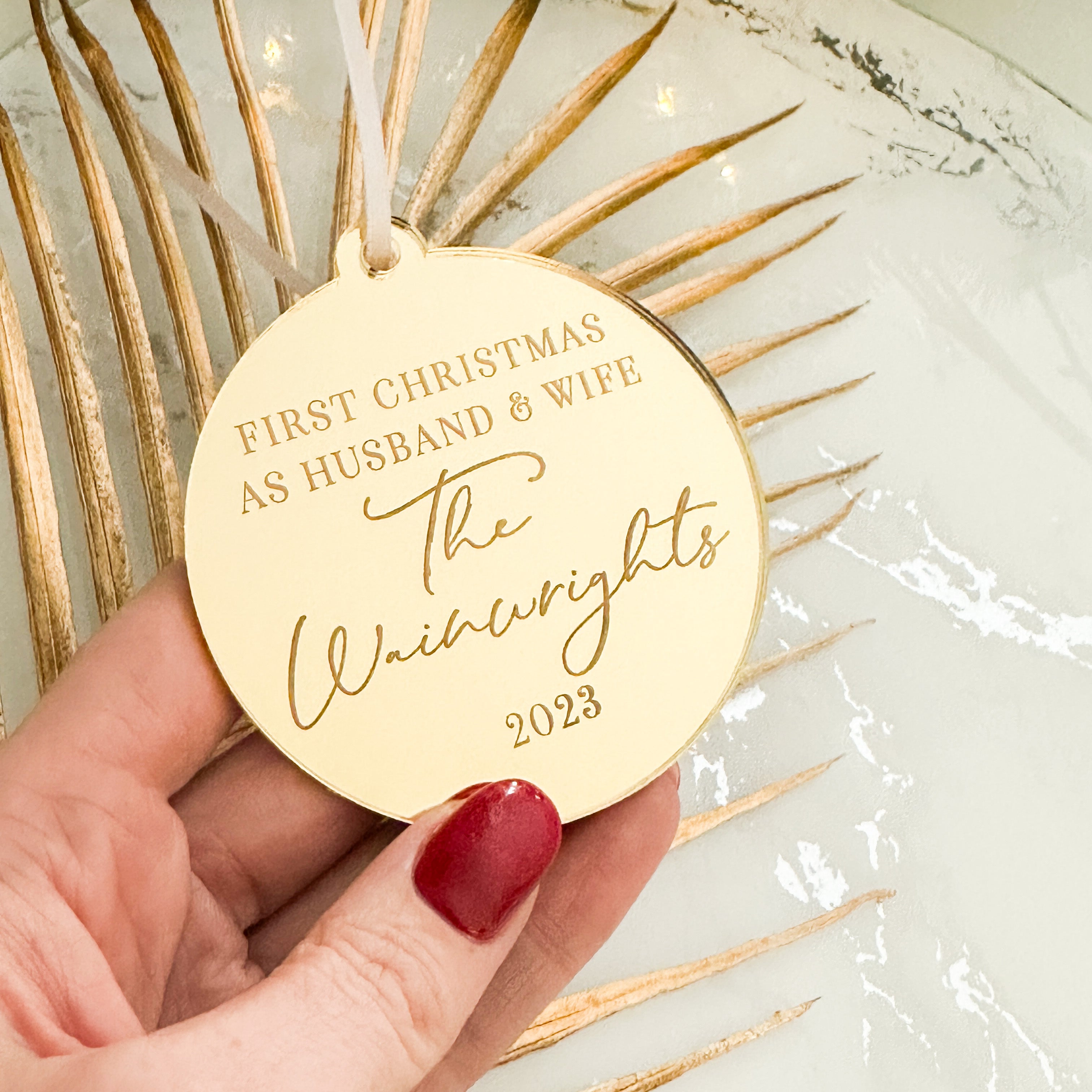 Newly Weds Christmas Bauble