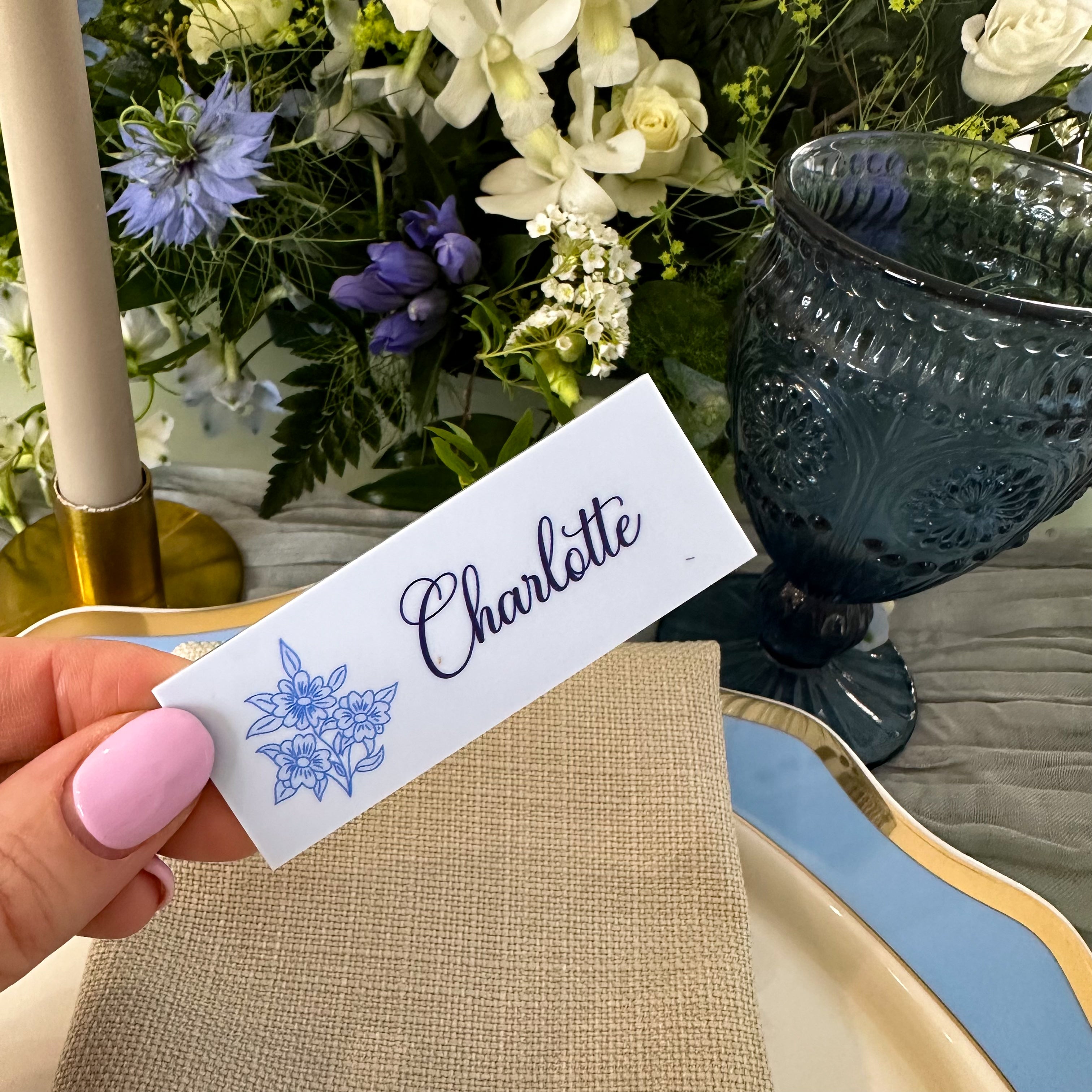 Pale Blue Wedding Name Places