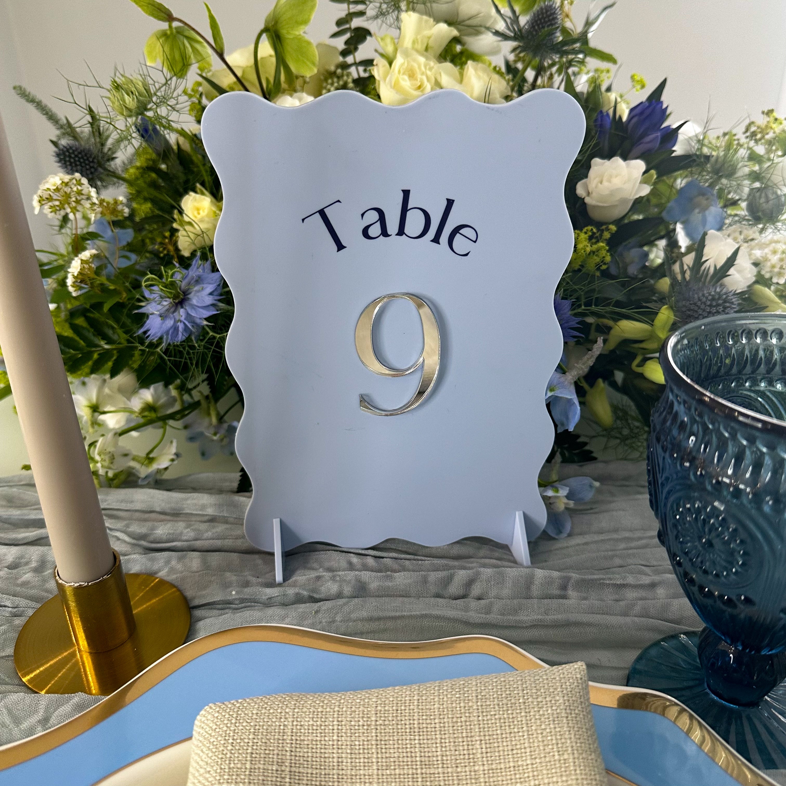 Luxury Bridgerton Themed Wedding Table Numbers