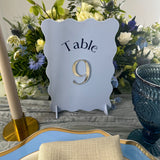 Bridgerton Inspired Wedding Table Numbers