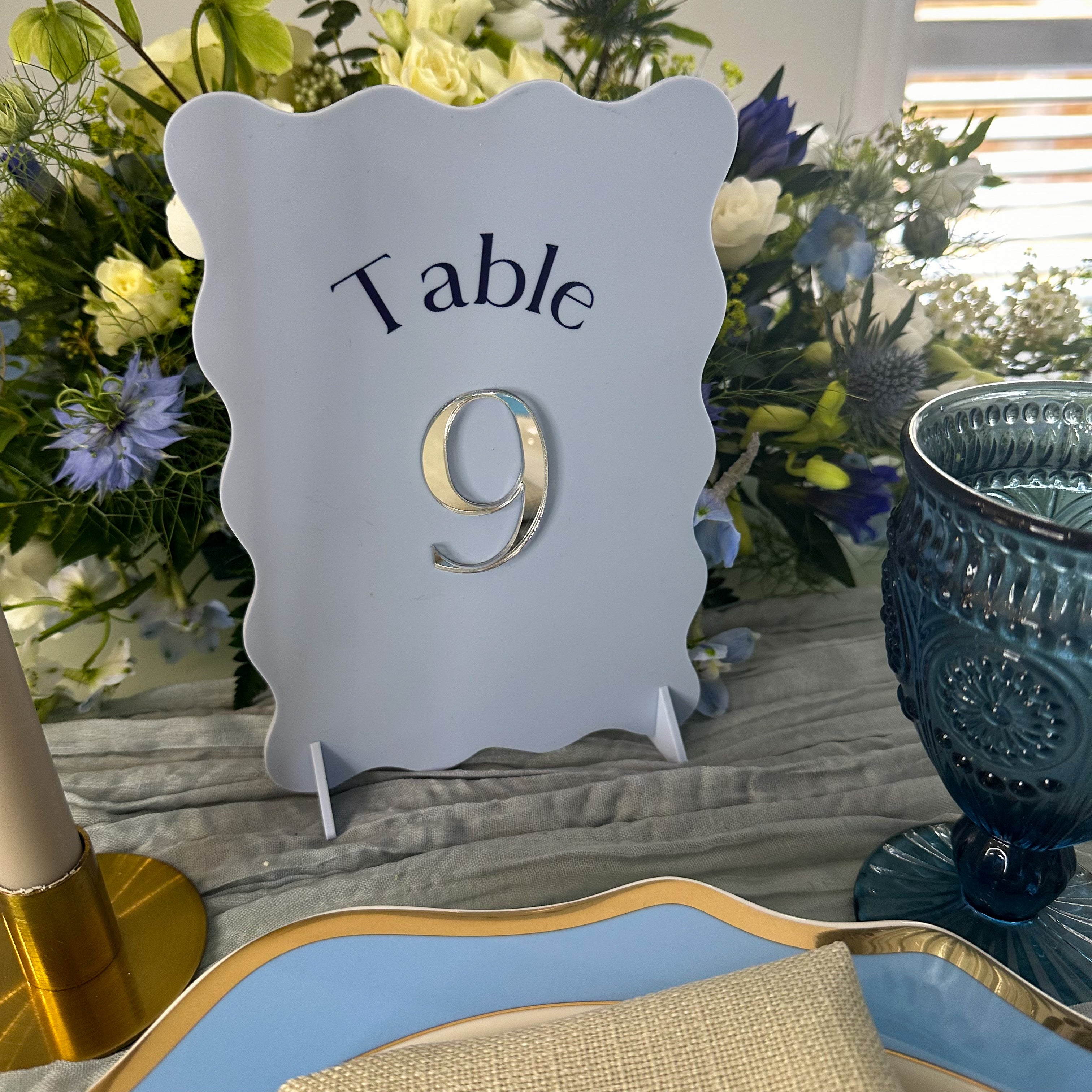 Bridgerton Inspired Wedding Table Numbers