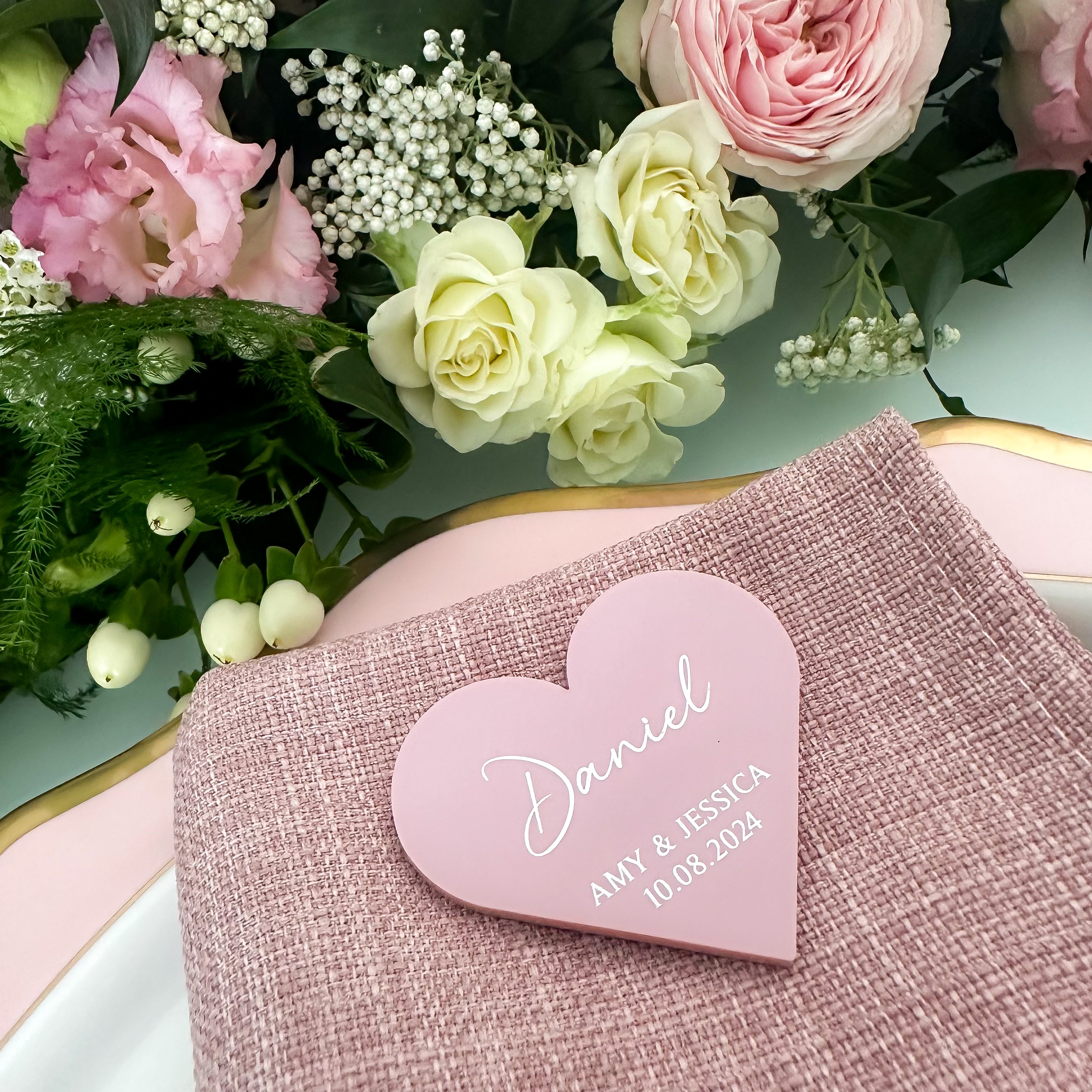 Dusky Pink Event Place Names