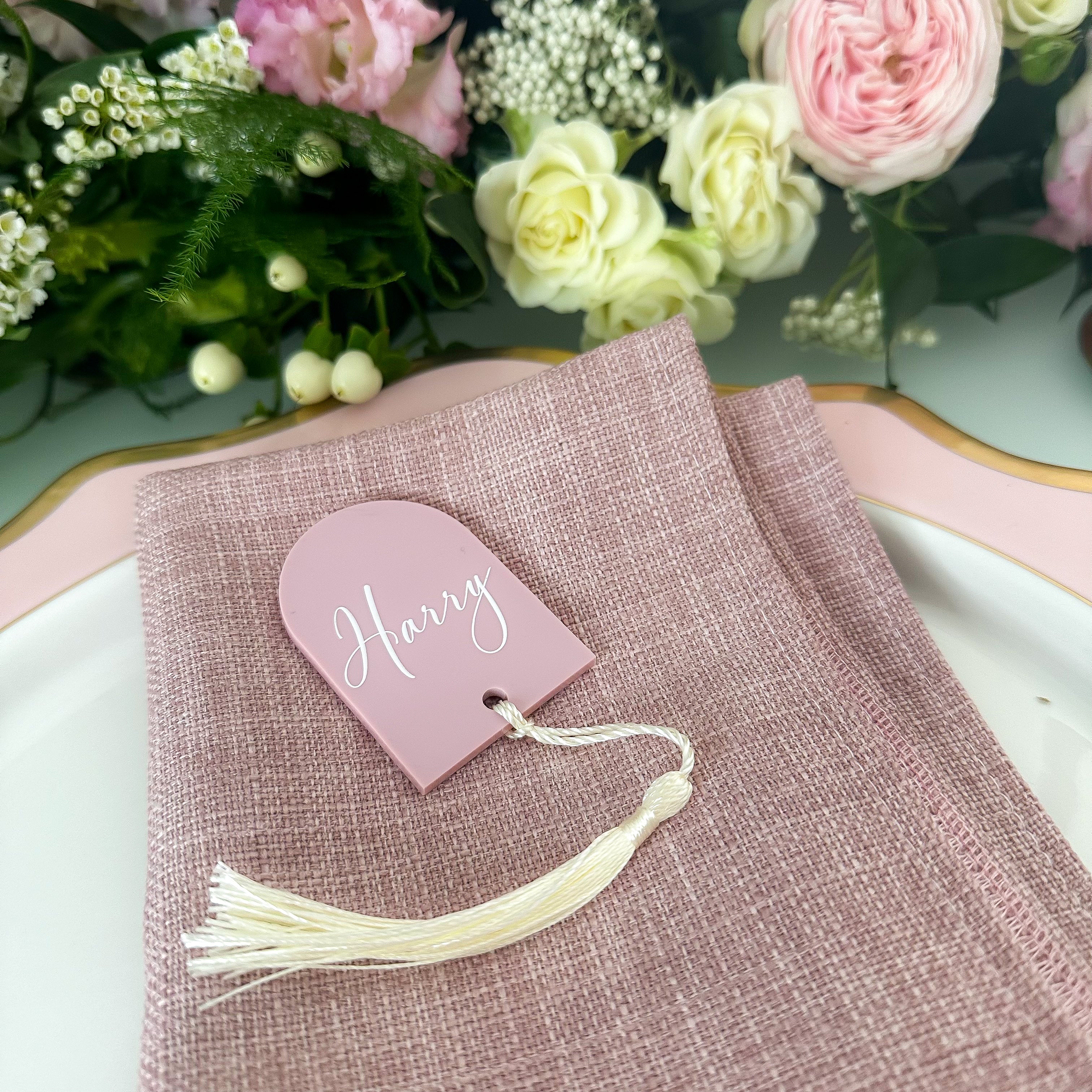 Dusky Pink Event Place Names