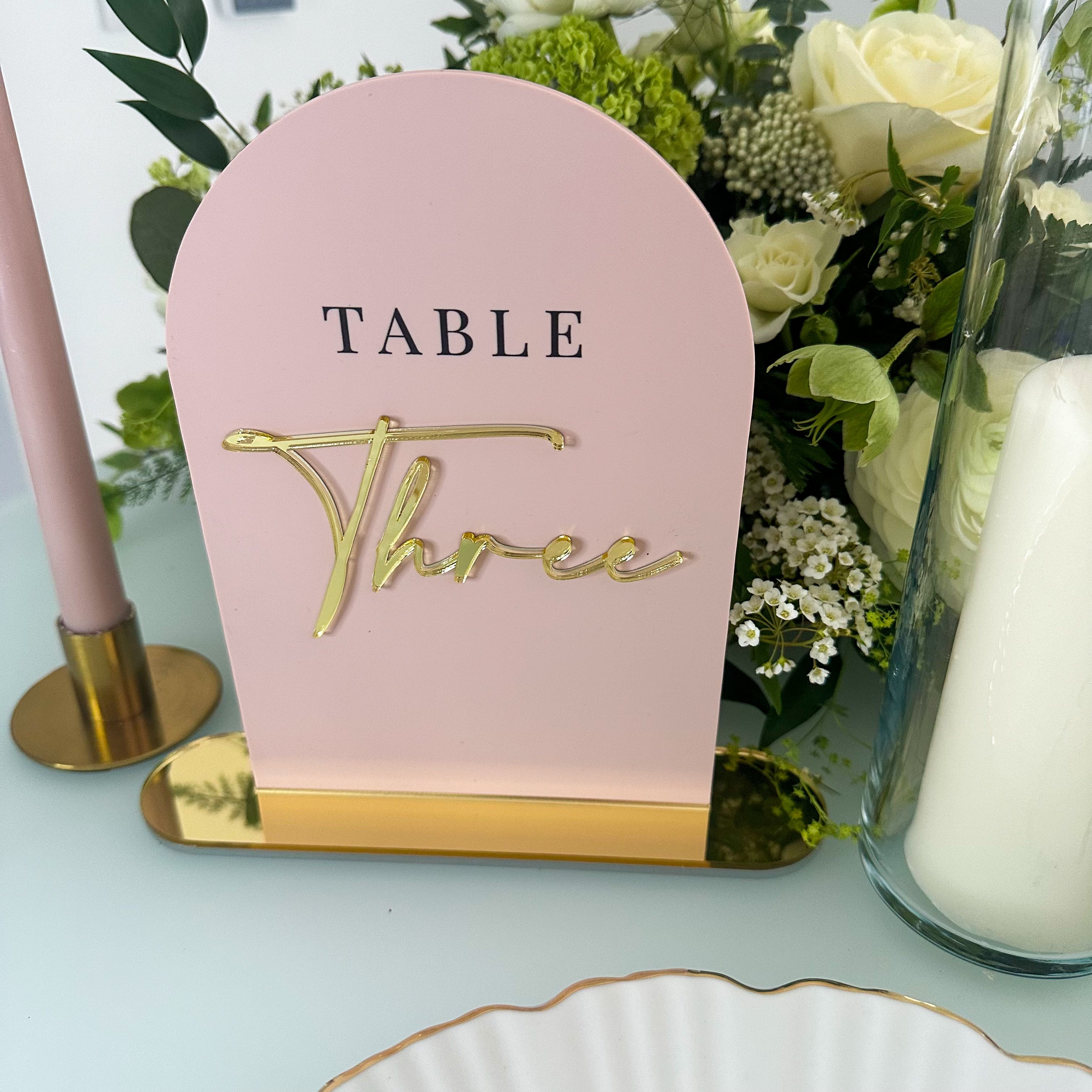 Luxury Wedding Table Names