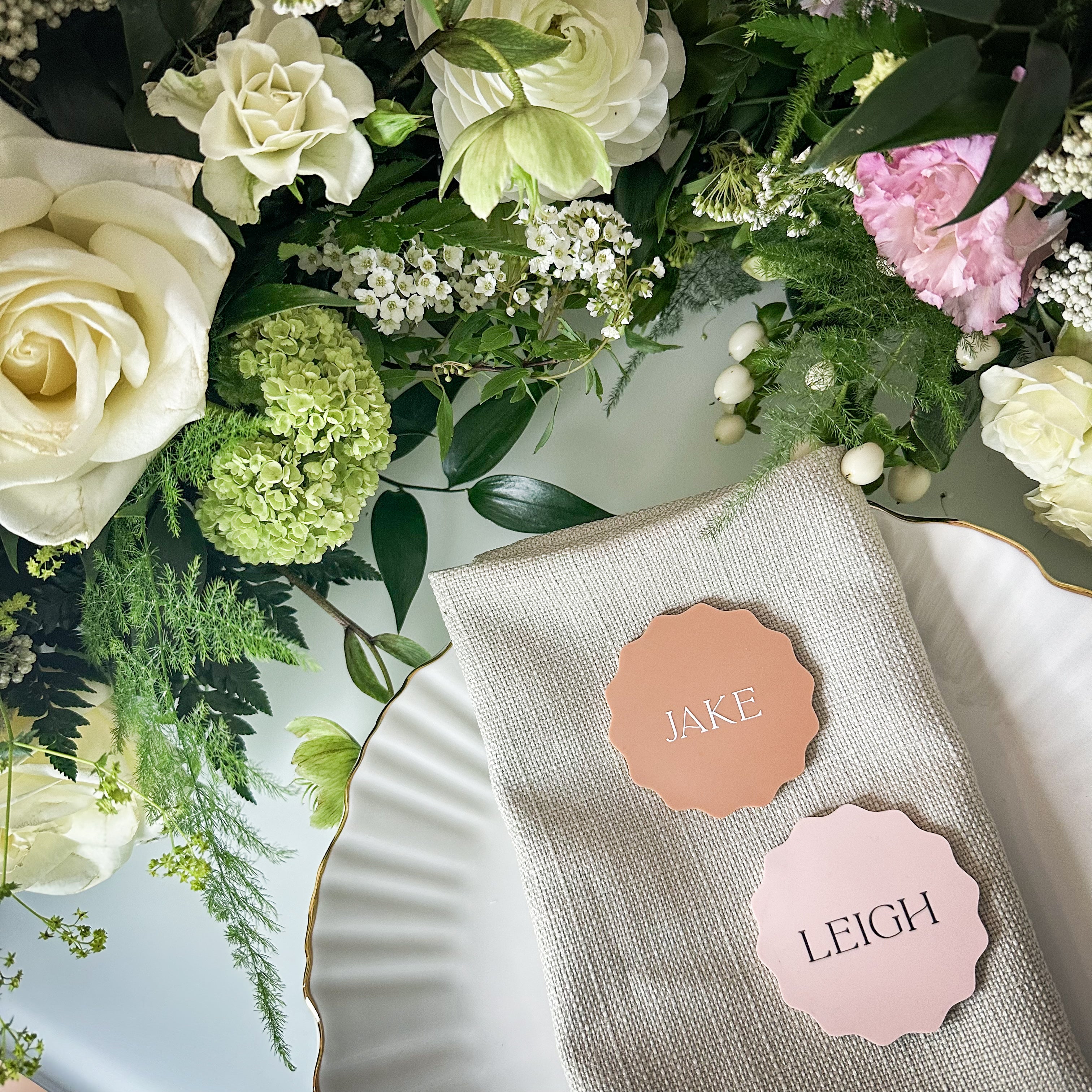 Terracotta Wedding Place Cards