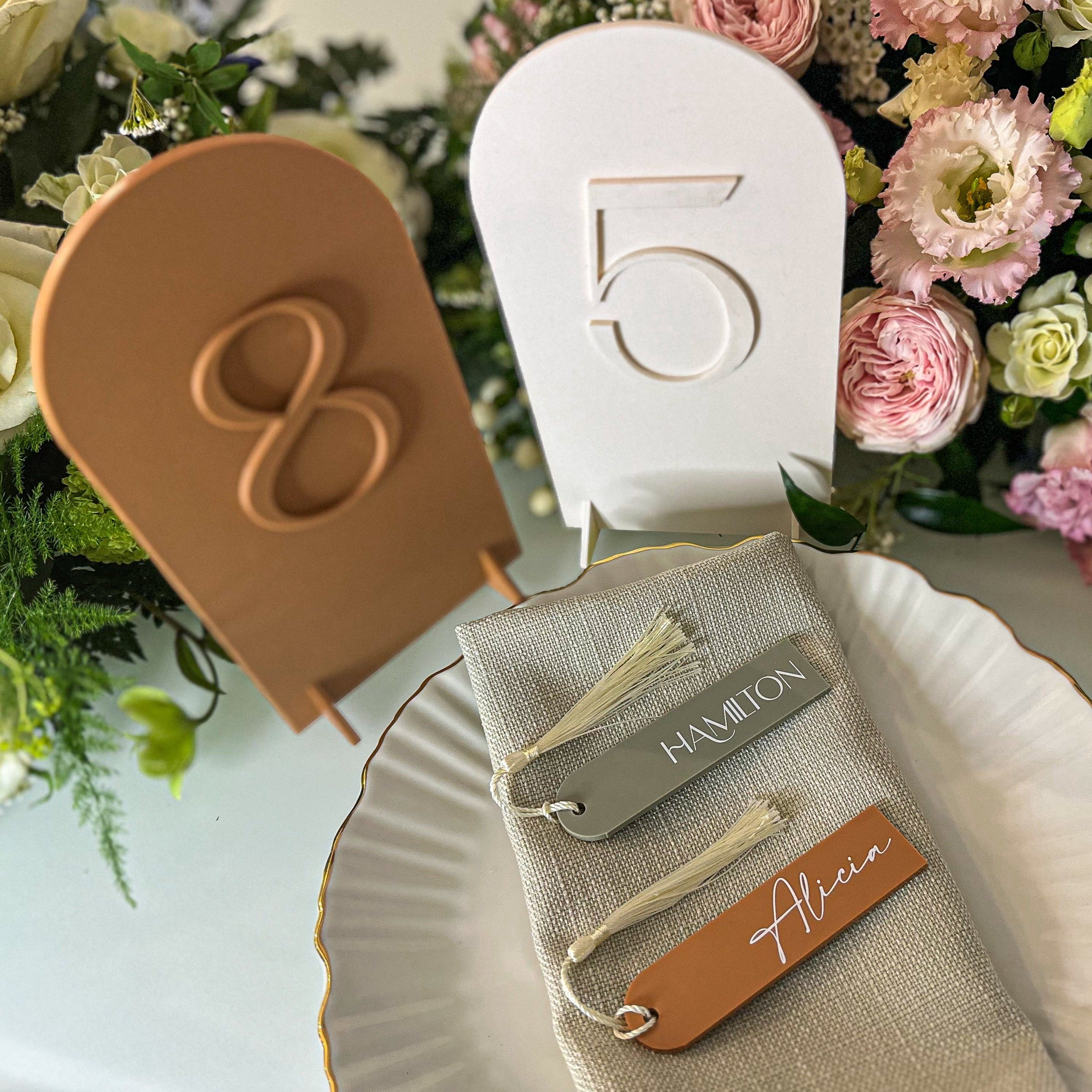 Luxury Wedding Place Cards With Tassel