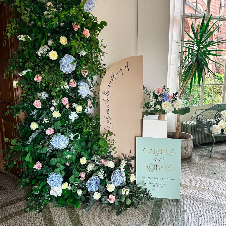 Personalised Wedding Welcome Reception Sign