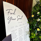 Navy & White Personalised Wedding Welcome Sign & Table Plan