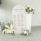 Personalised Wedding Table Plan Sign