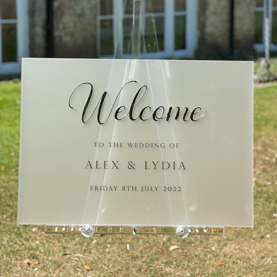 Wedding Reception Welcome Sign
