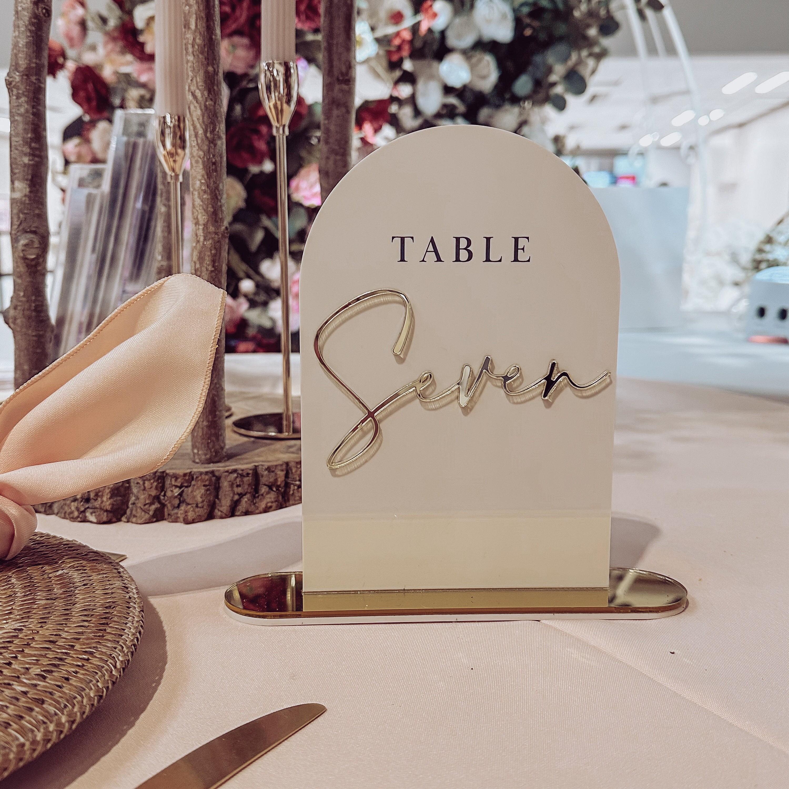 Luxury Wedding Table Numbers
