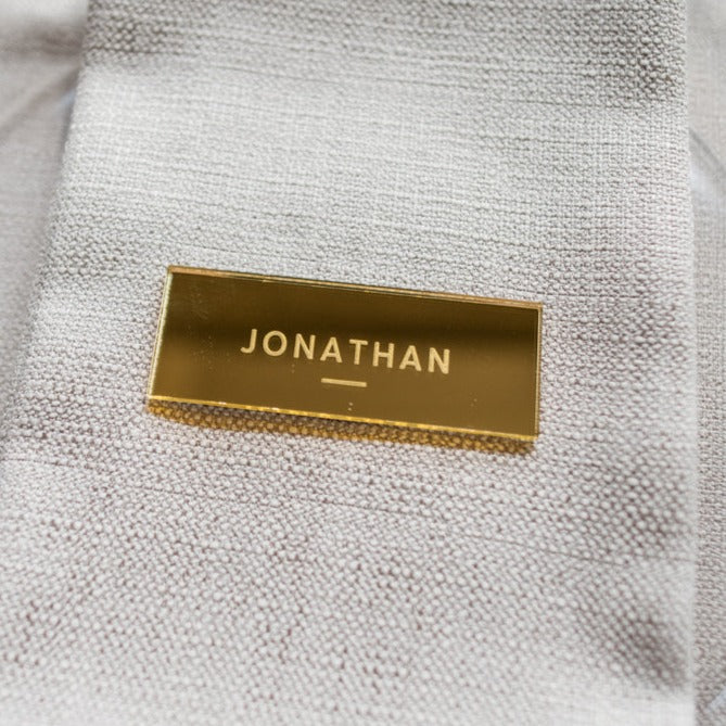 Luxury Mirror Wedding Name Place Setting