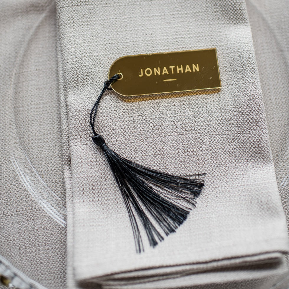 Gold Mirror Wedding Place Cards