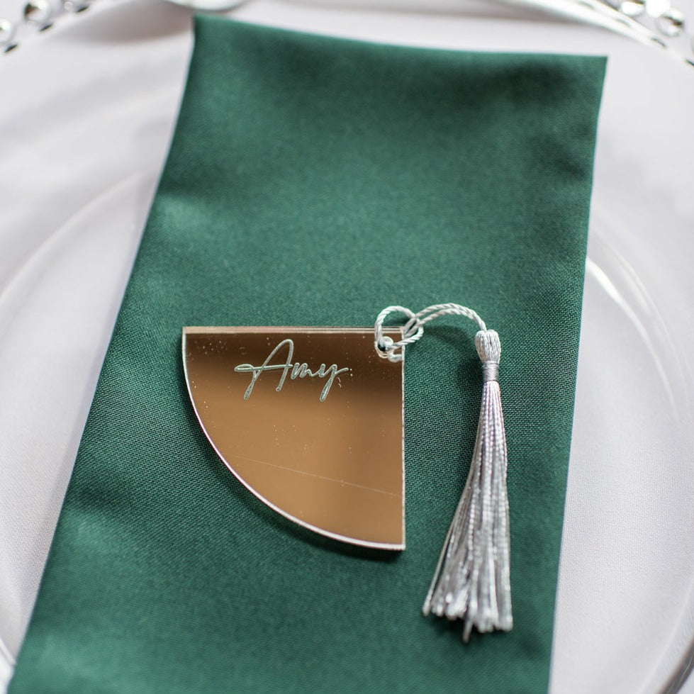 Luxury Engraved Wedding Name Place Setting