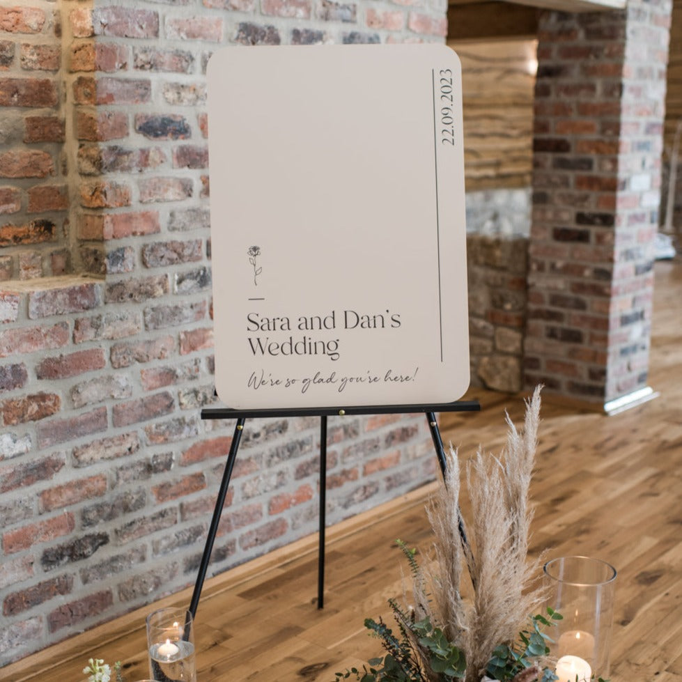 A0, A1 or A2 Personalised Wedding Welcome Sign
