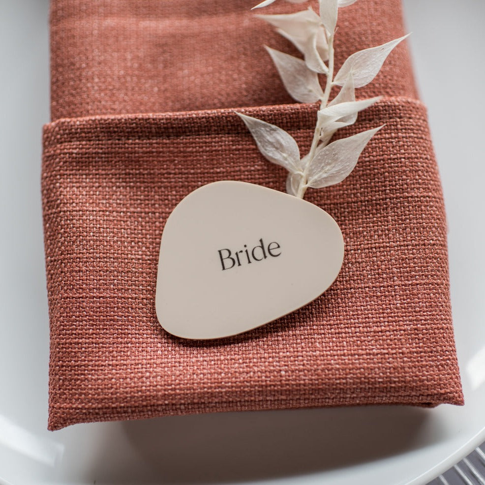 Minimalistic Wedding Name Places