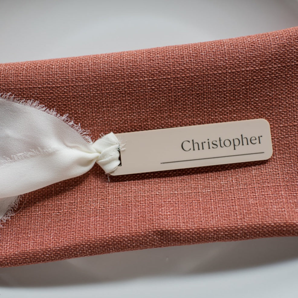 Minimalistic Wedding Name Places