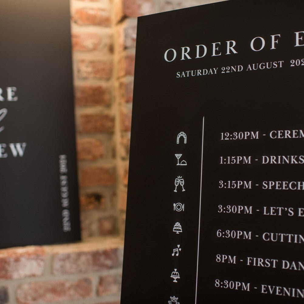 Black & White Wedding Décor