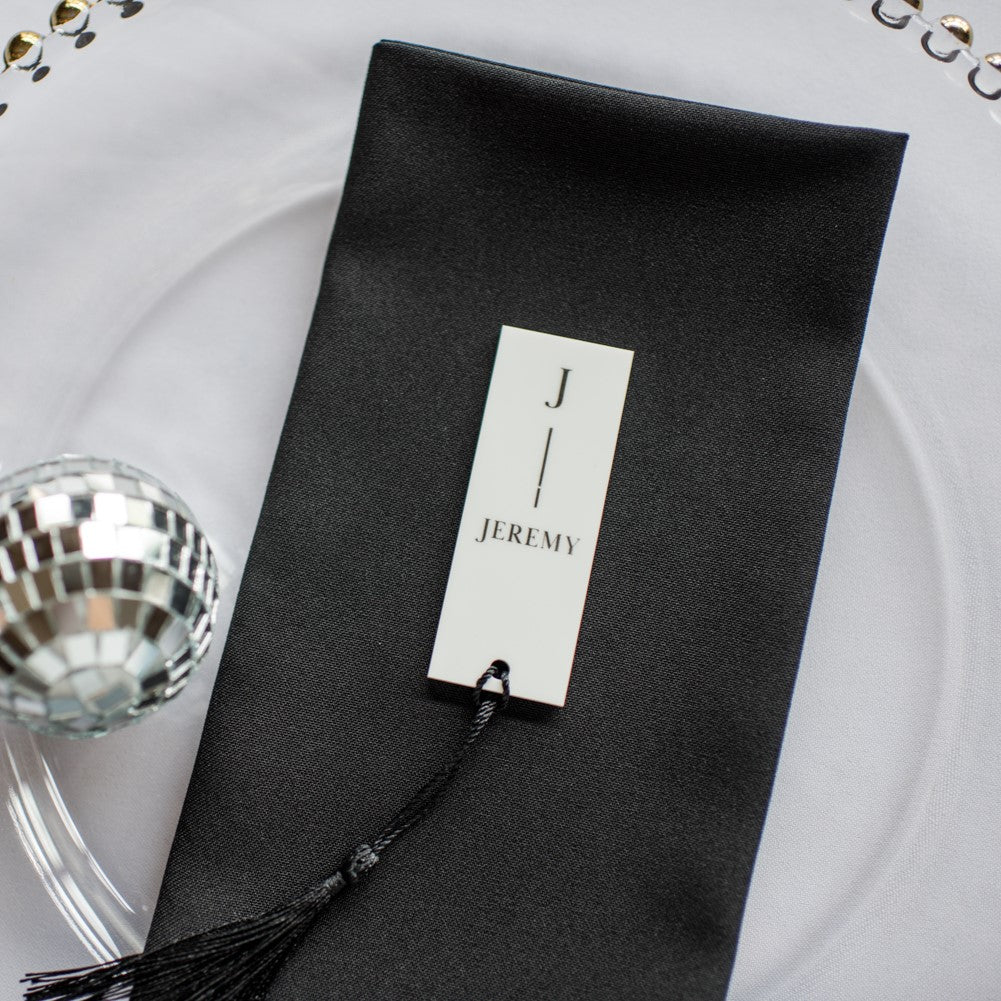 Monochrome Wedding Place Names