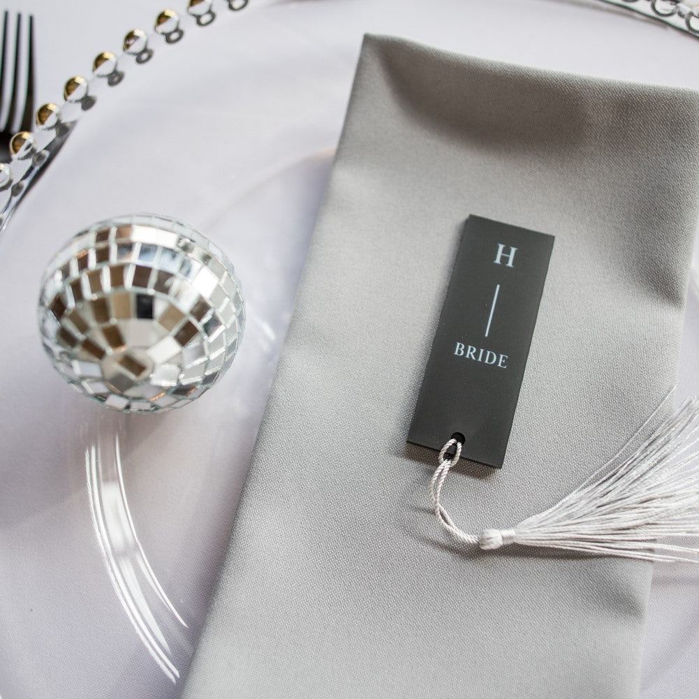 Black & White Wedding Place Cards
