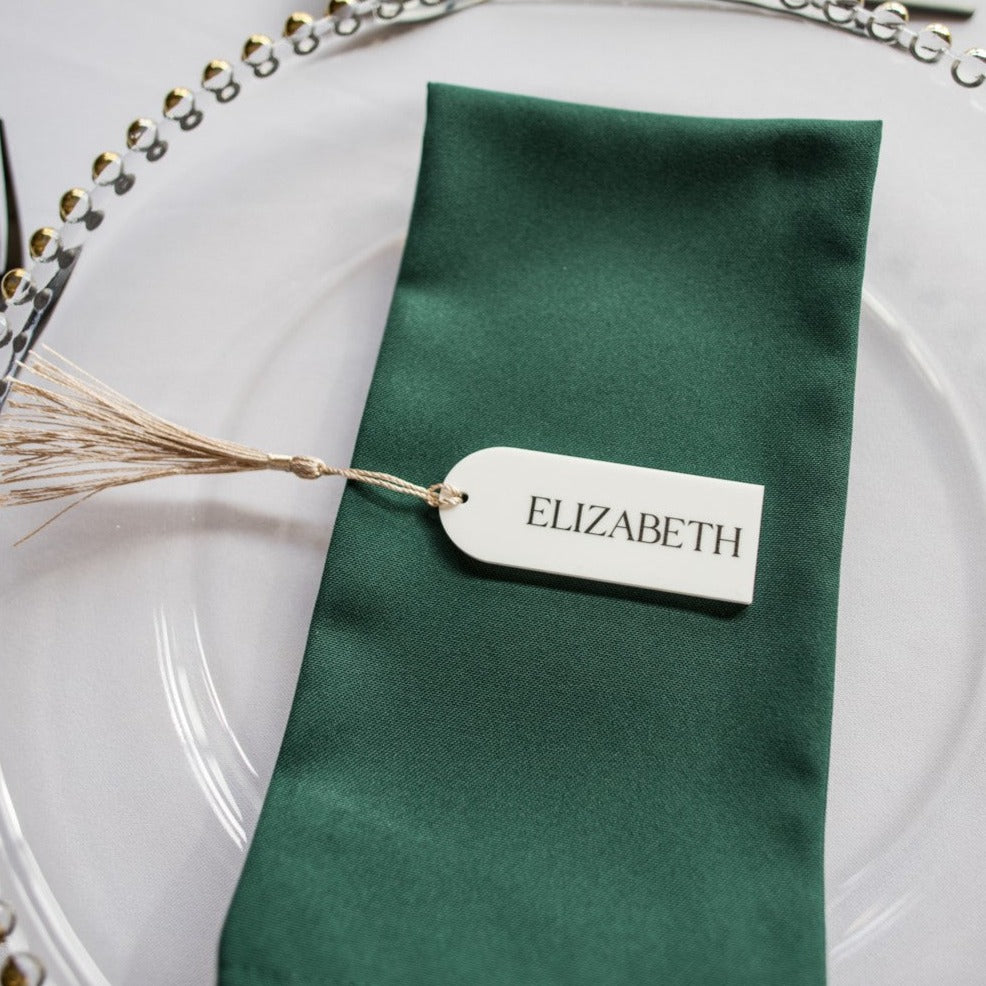 Black & White Wedding Place Cards