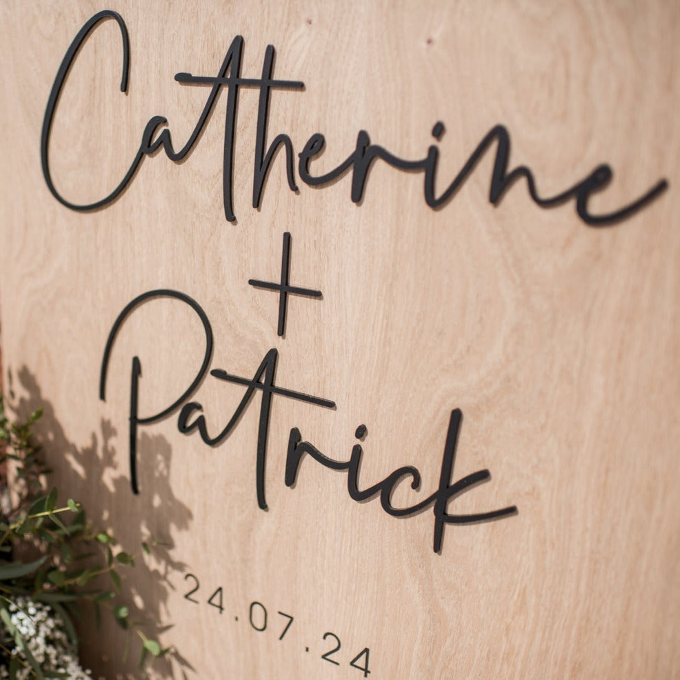 A2 or A1 Wooden Wedding Welcome Sign
