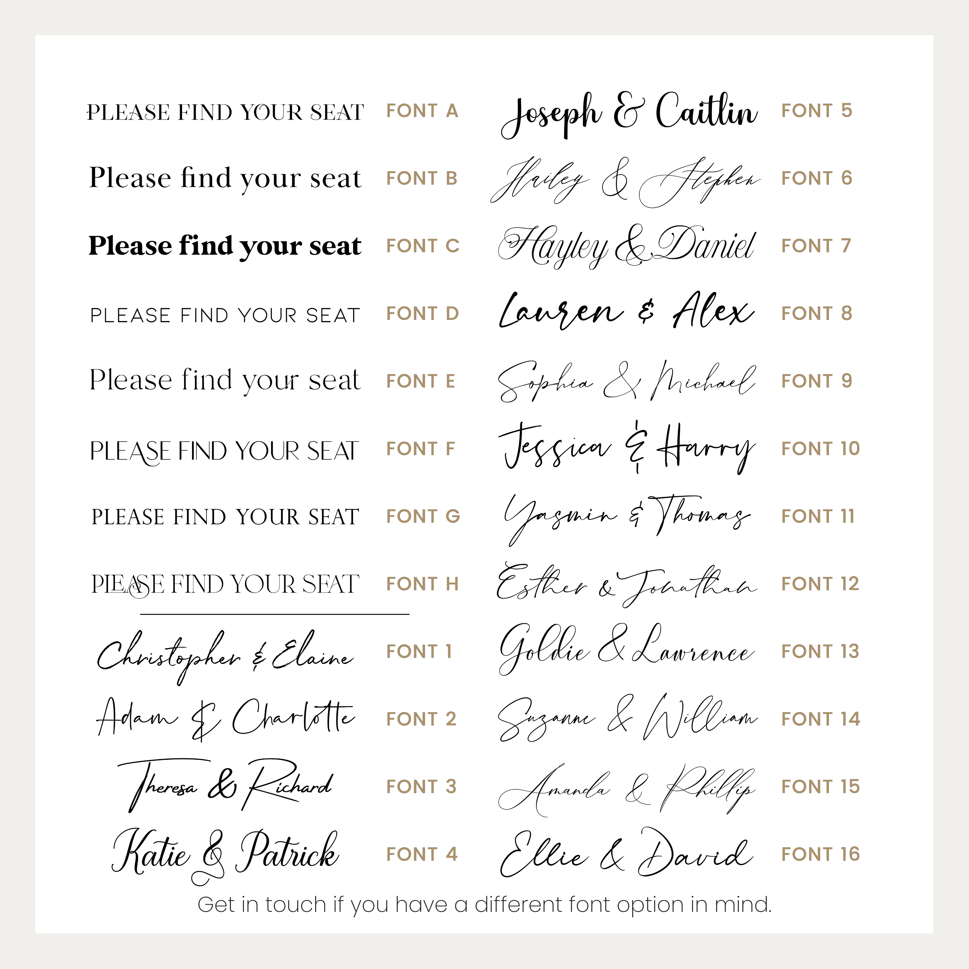 Luxury Large Wedding Signs