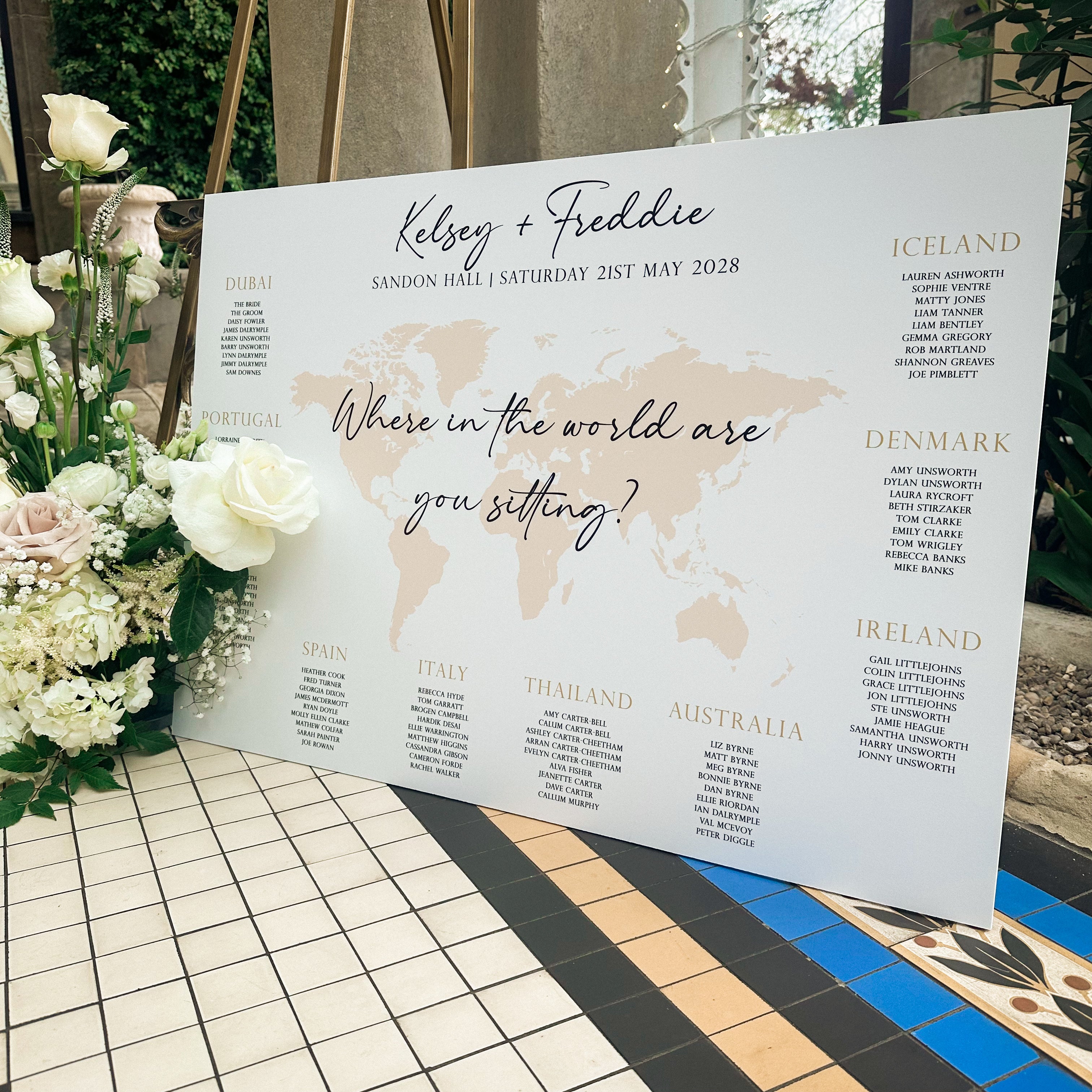 Unique Wedding Seating Plan