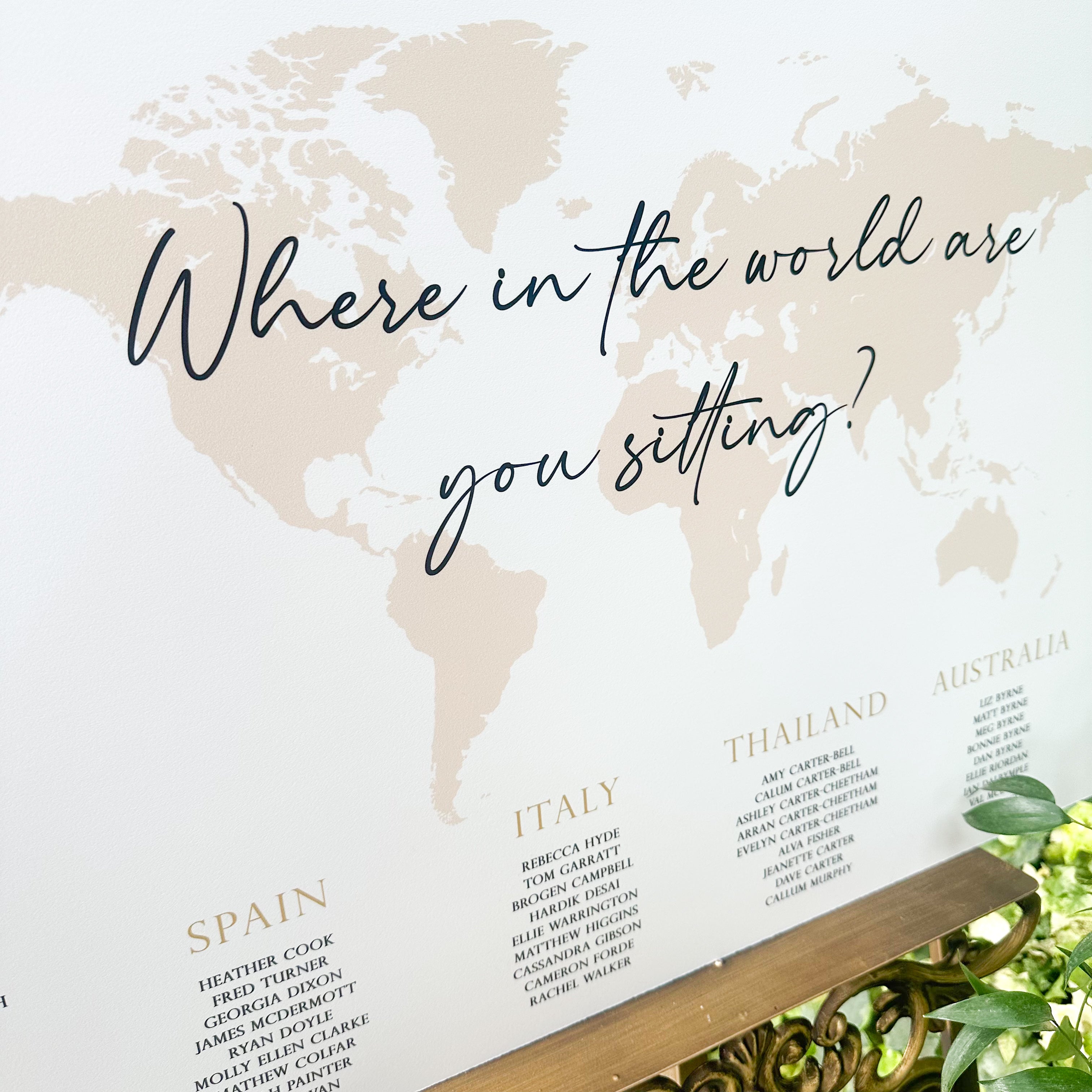 Travel Themed Wedding Sign