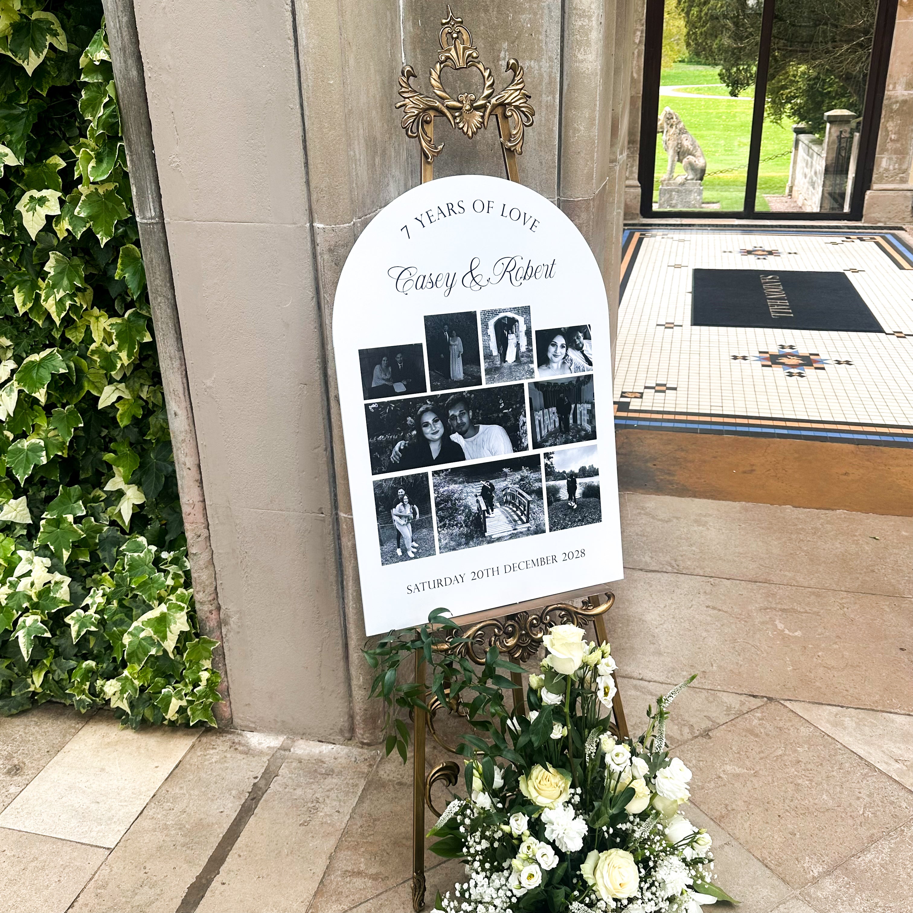 Wedding Sign with Years Together