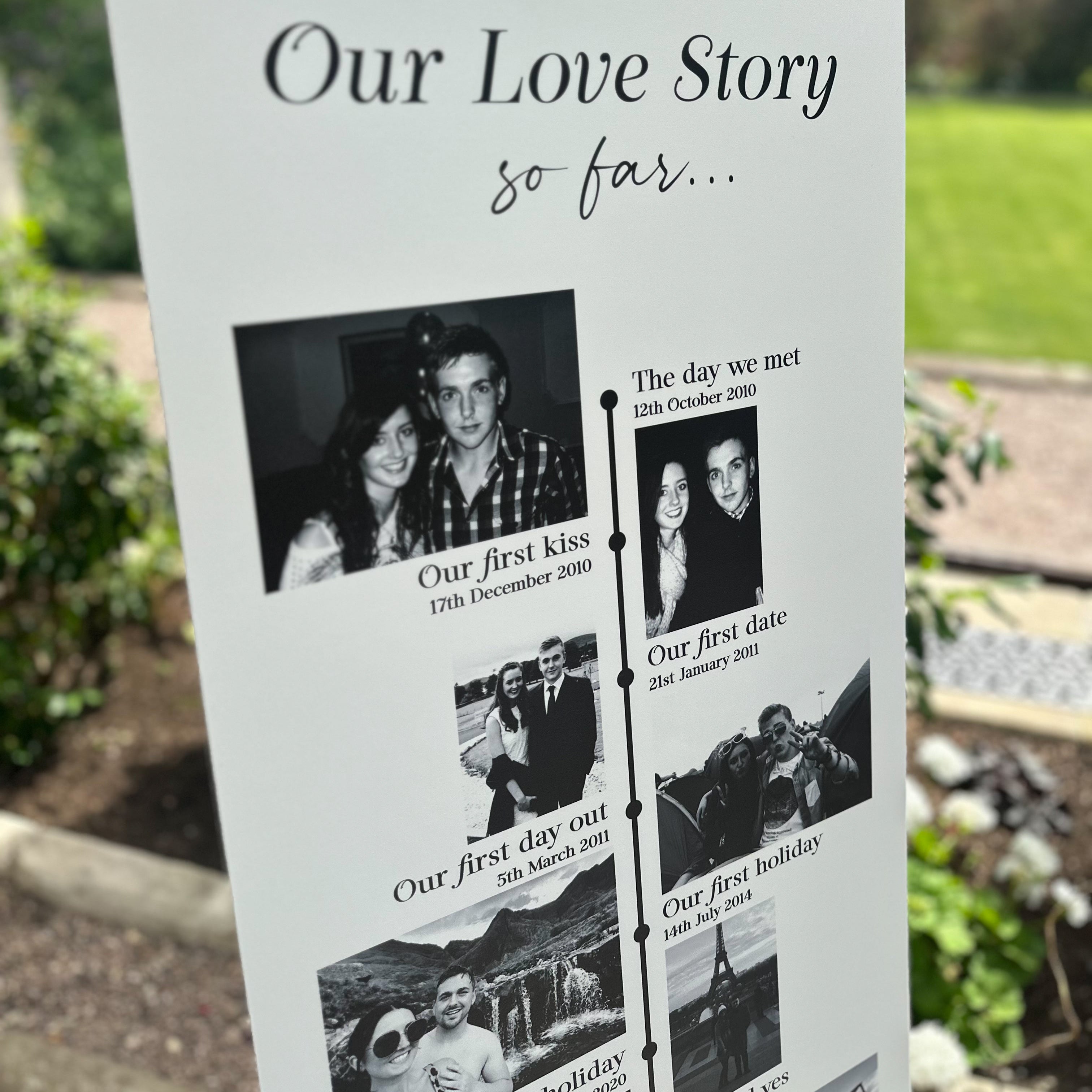 Our Love Story Wedding Sign