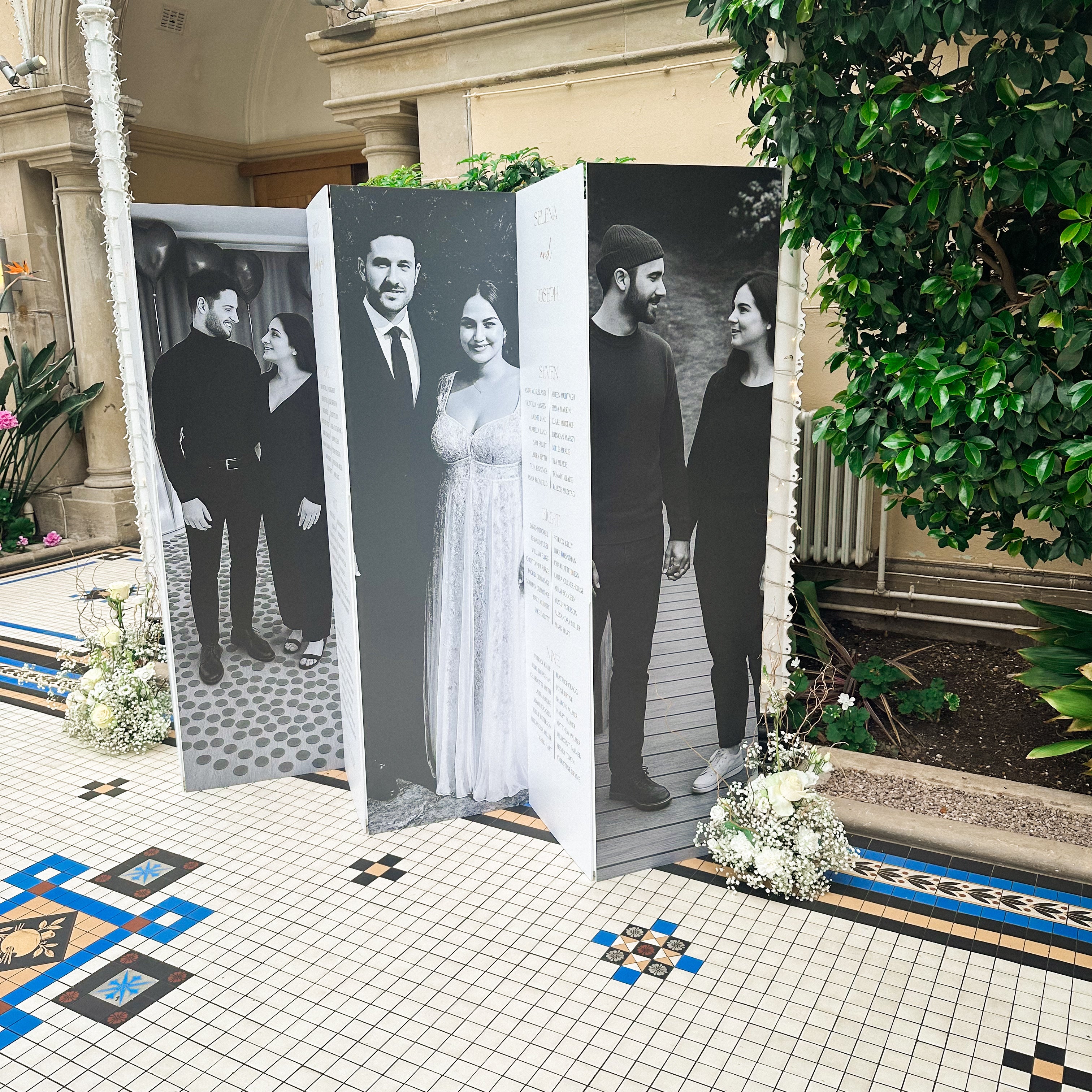 Modern Wedding Table Plan Board