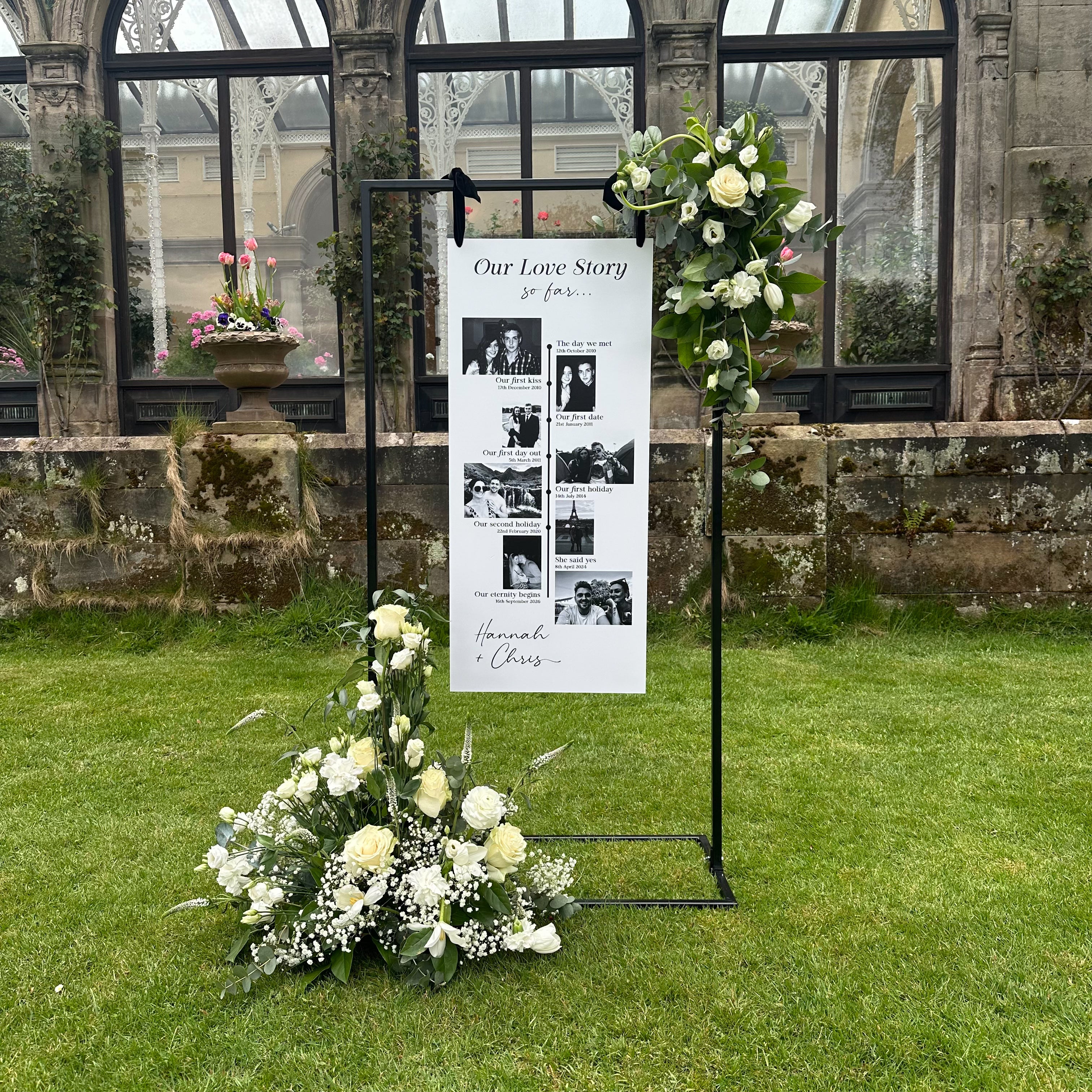 Photo Our Love Story Wedding Sign