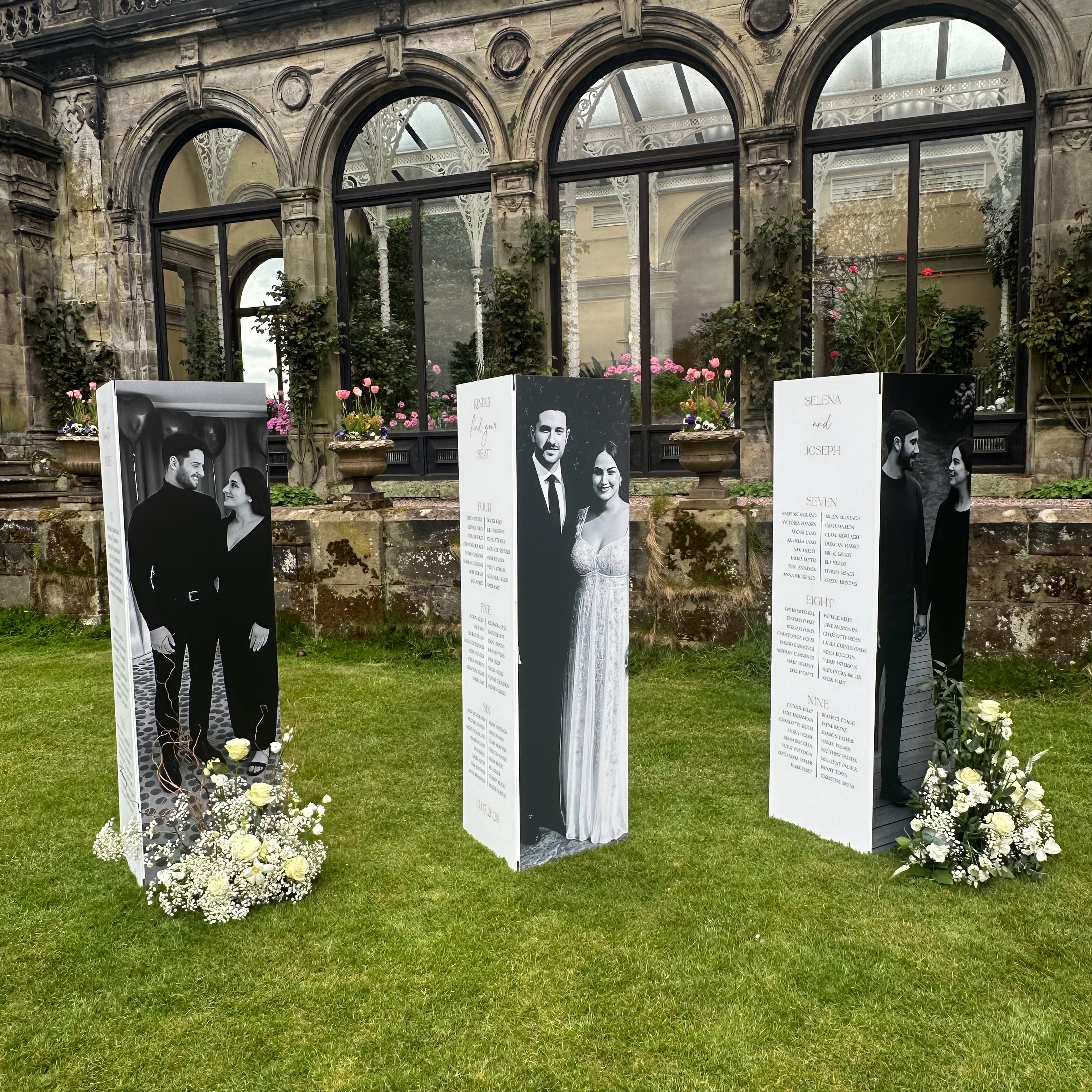 Wedding Welcome Photos & Table Plan Combo