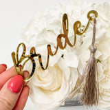 Laser Cut Wedding Place Cards With Tassel