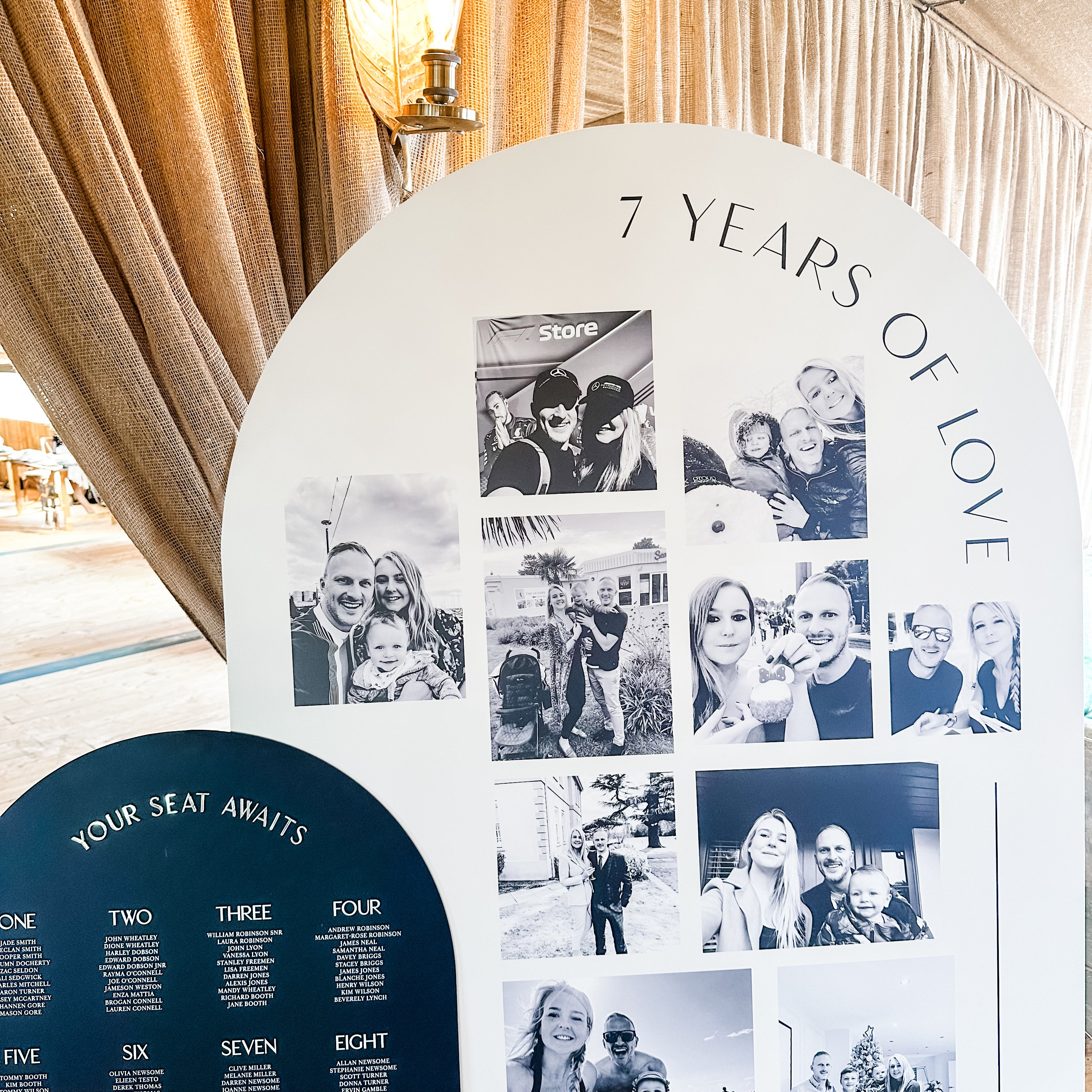 Extra Large Photo Wedding Installation
