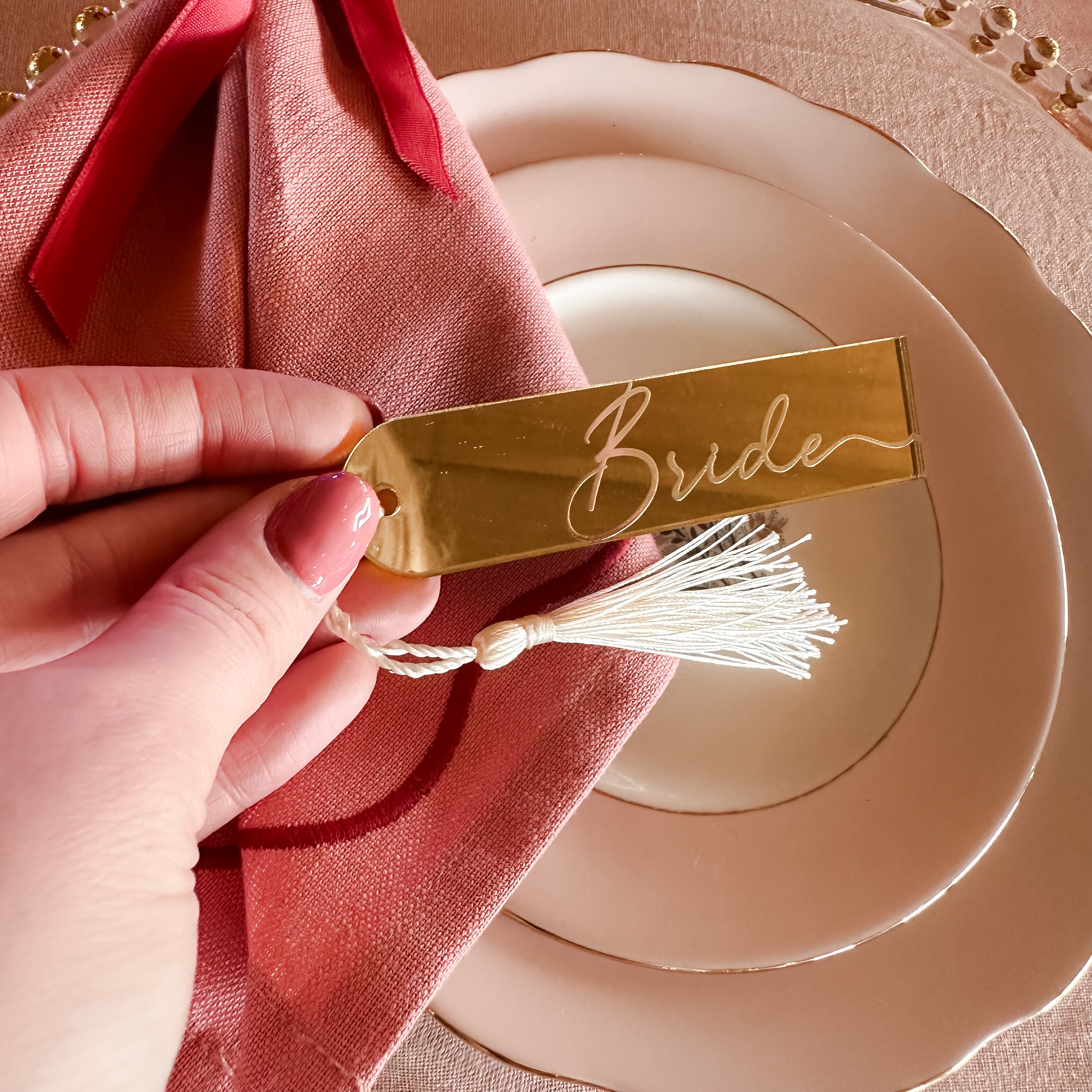 Engraved Luxury Wedding Name Place